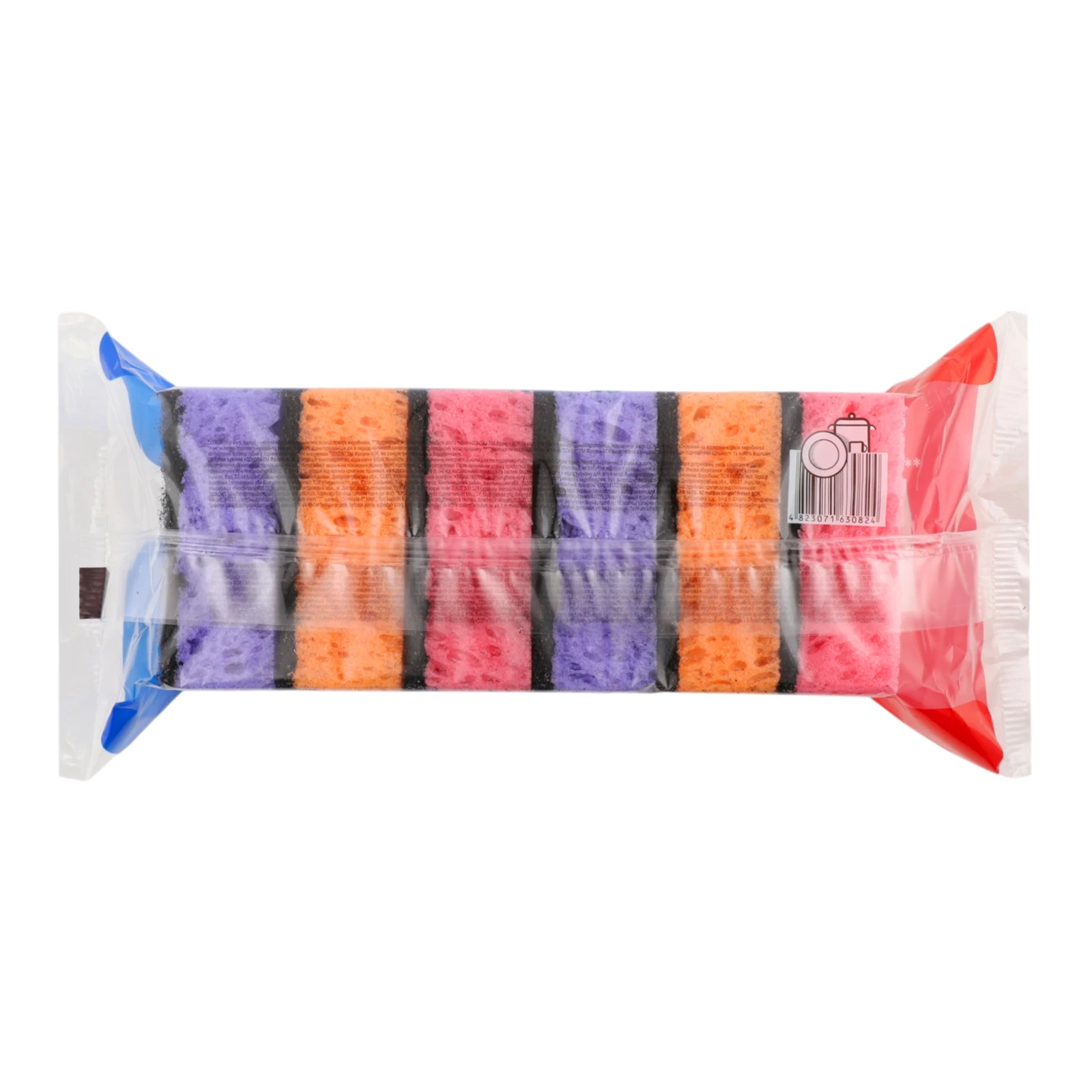 Губки Фрекен Бок кухонні Color пористі 5+1шт Фото №:2