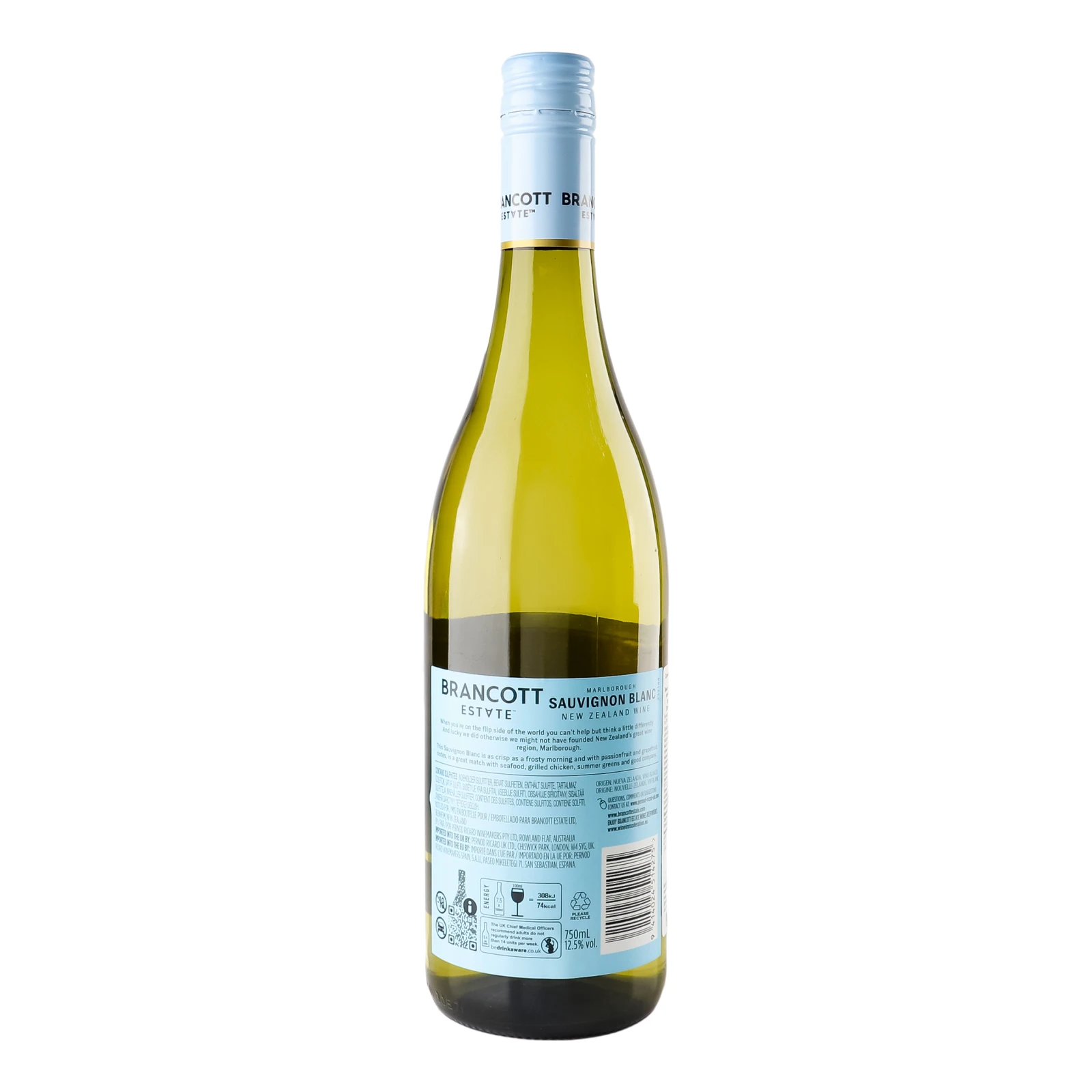 Вино Brancott Estate Marlborough Sauvignon Blanc біле сухе 12.5% 0.75л фото 2