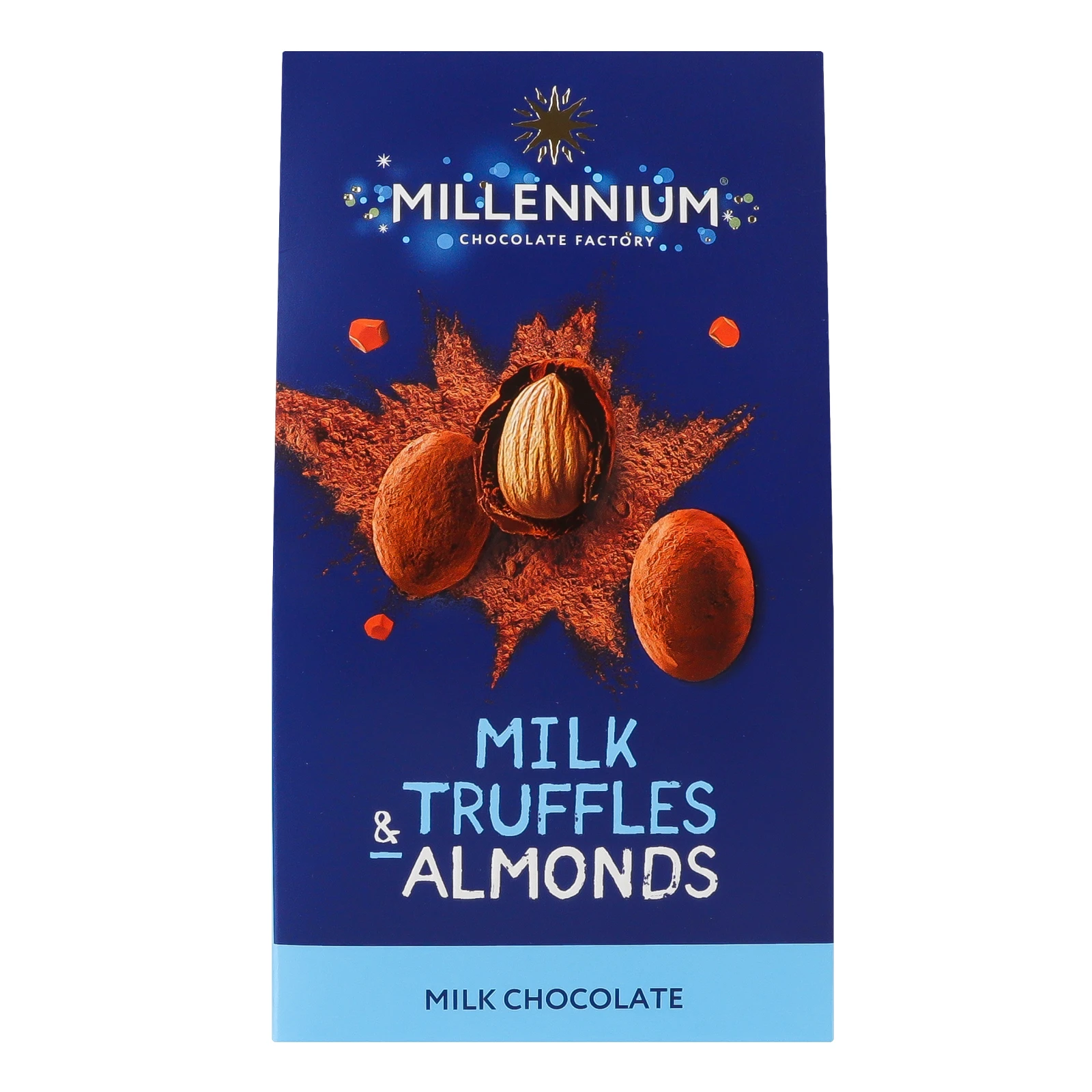 Цукерки Millennium Молочний Truff мигдаль у молочному трюфелі 100г Фото №:1