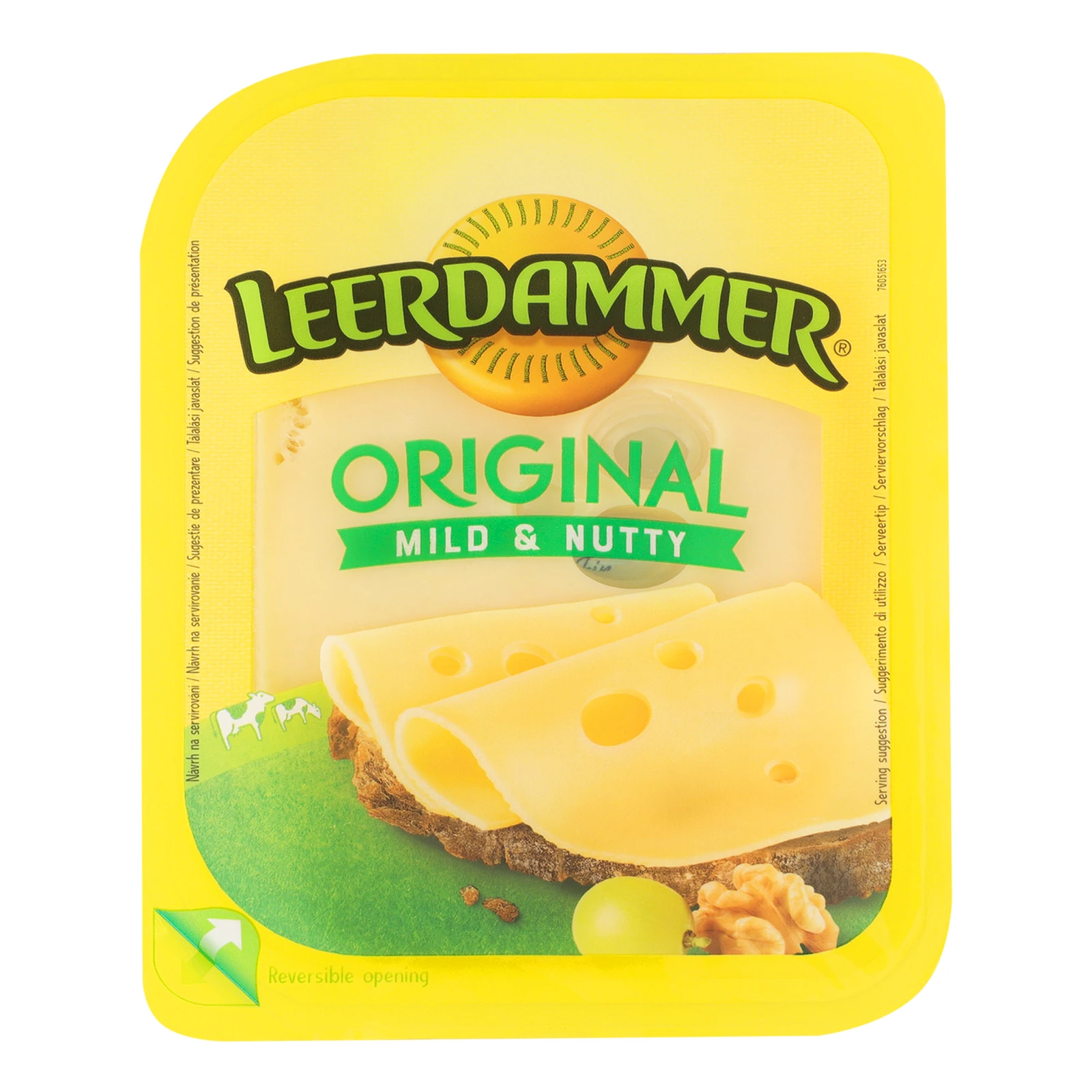 Сир Leerdammer Original твердий скибками 45% 100г Фото №:1