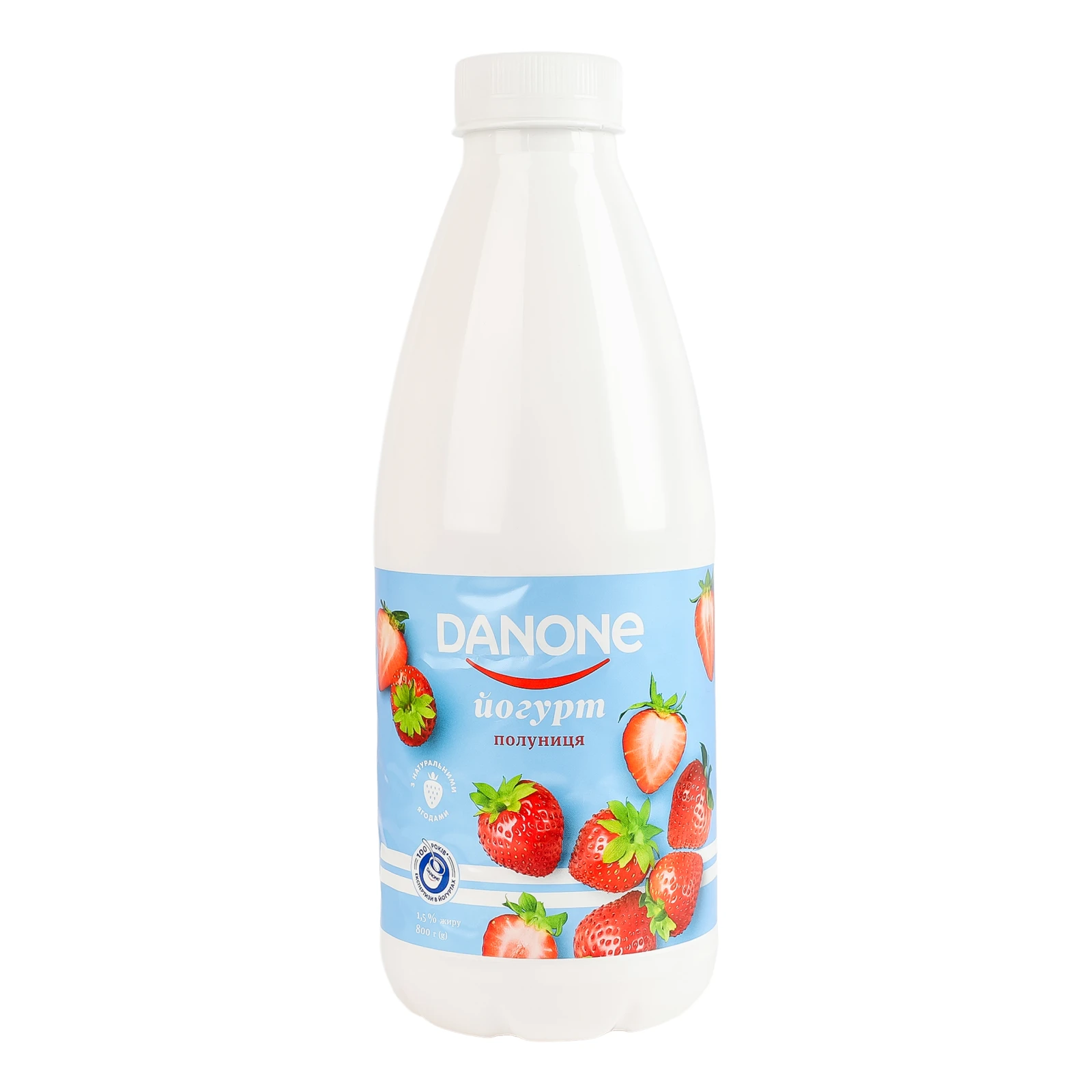 Йогурт Danone питний Полуниця 1.5% 800г