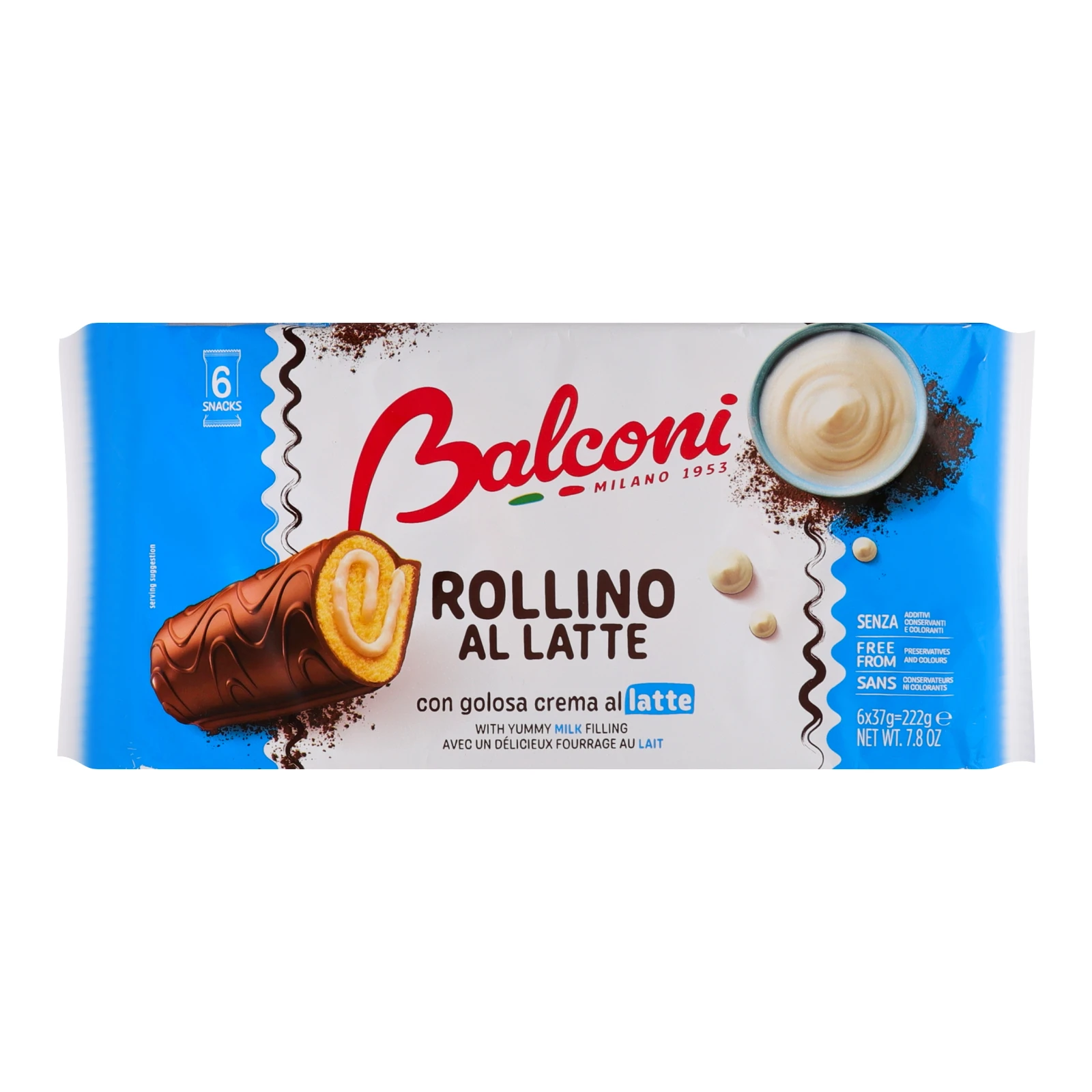 Рулети Balconi Latte міні 6*37г Фото №:1