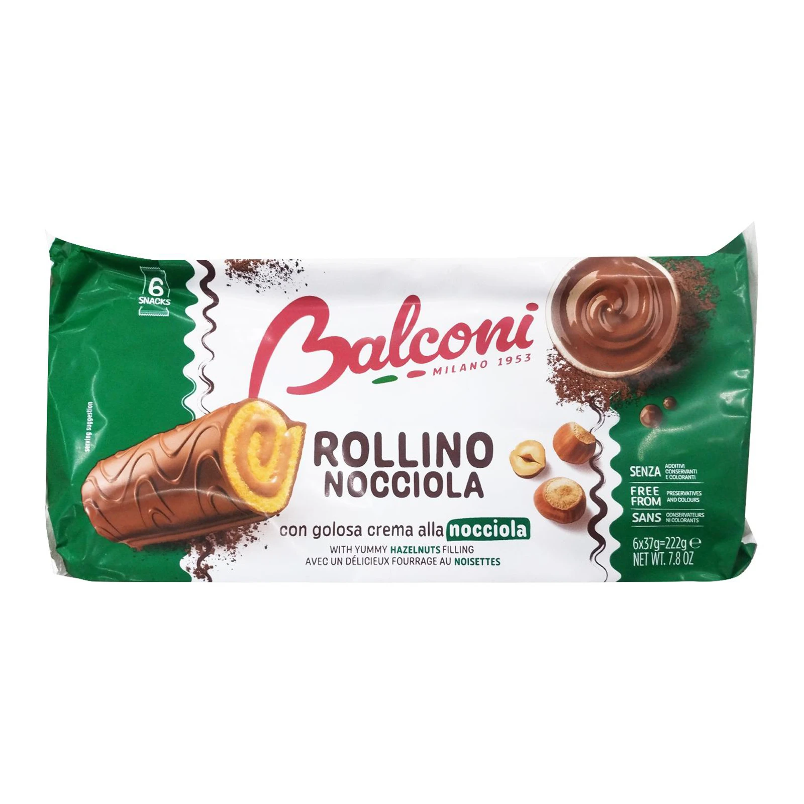 Рулети Balconi 222г Міні горіх Фото №:1