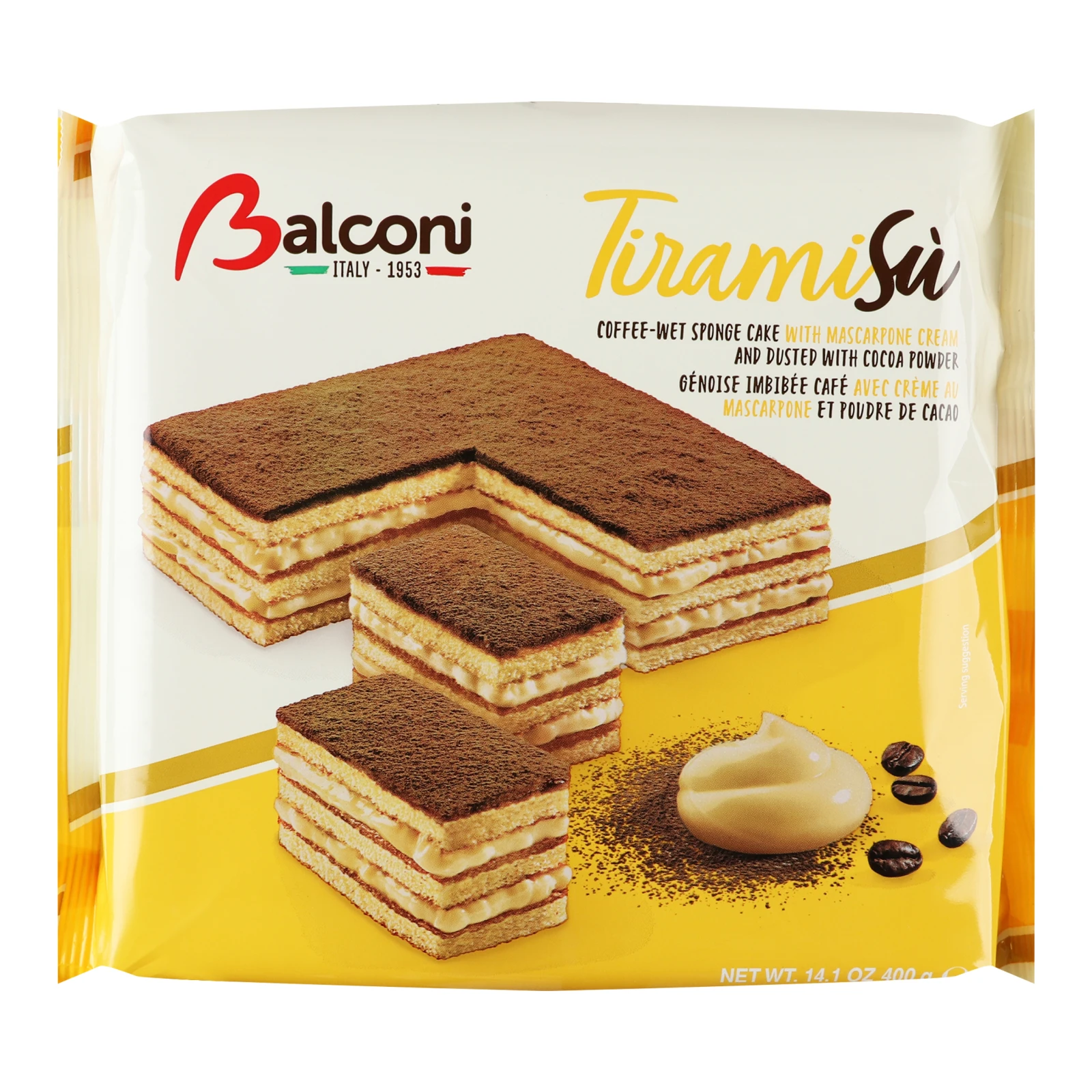 Торт Balconi Tiramisu 400г Фото навігації №:1