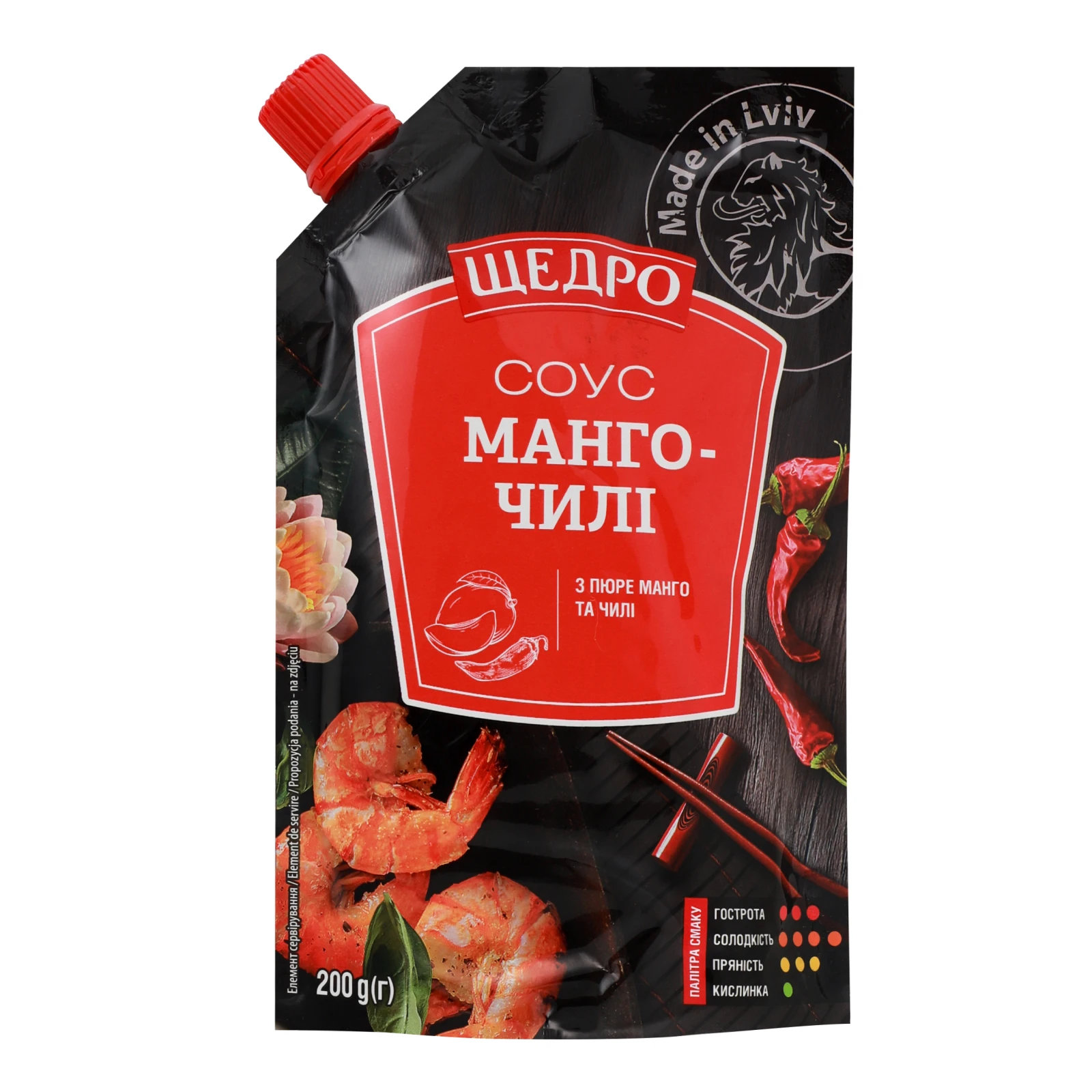 Соус Щедро Манго-чилі 200г Фото №:1