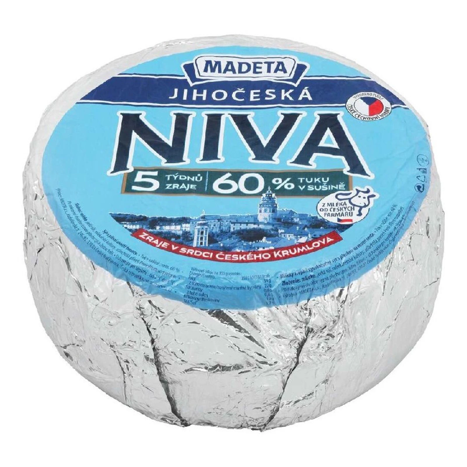 Сир Madeta Zlata Niva з  блакитною пліснявою 60% Фото №:1