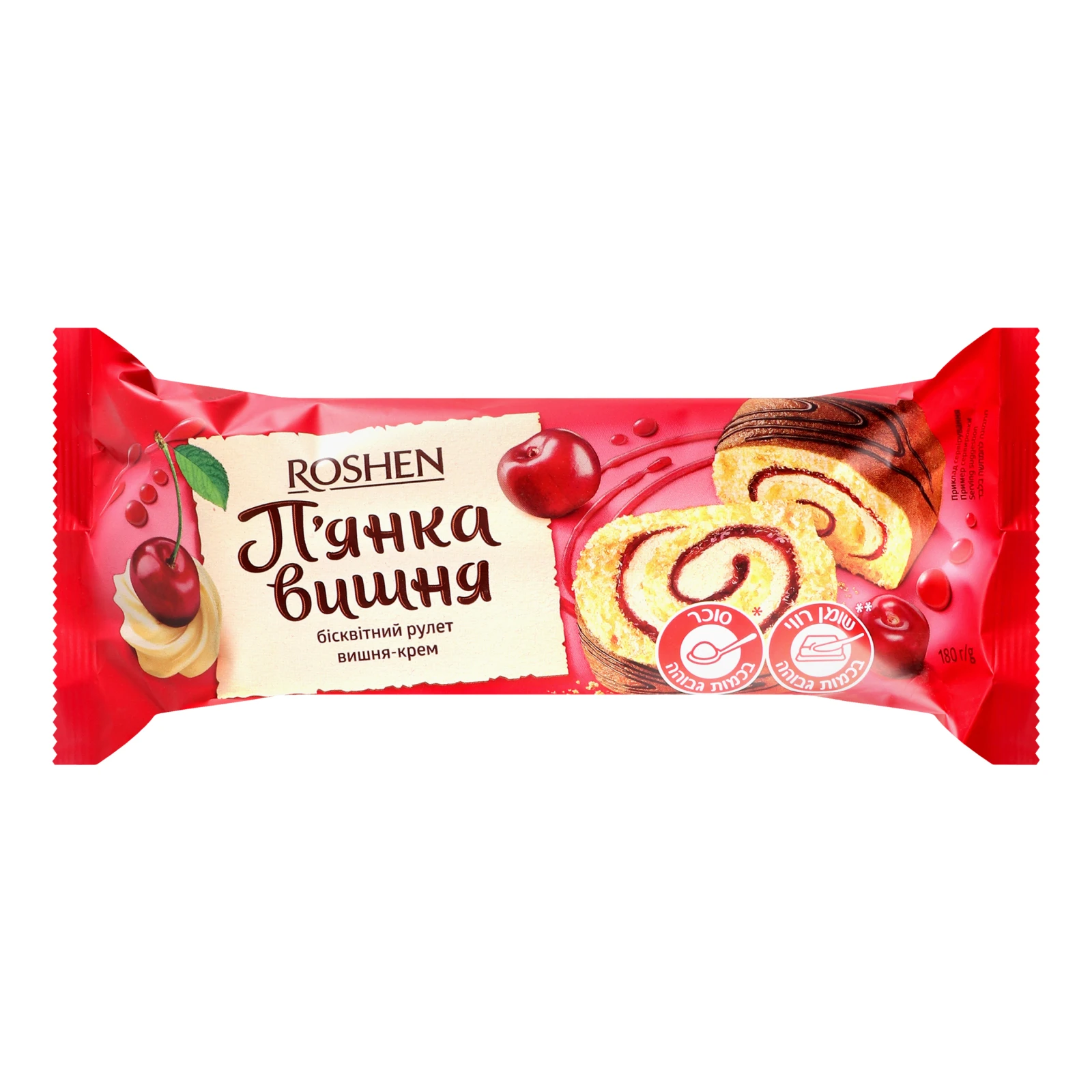 Рулет Roshen 180г п`яна вишня Фото №:1