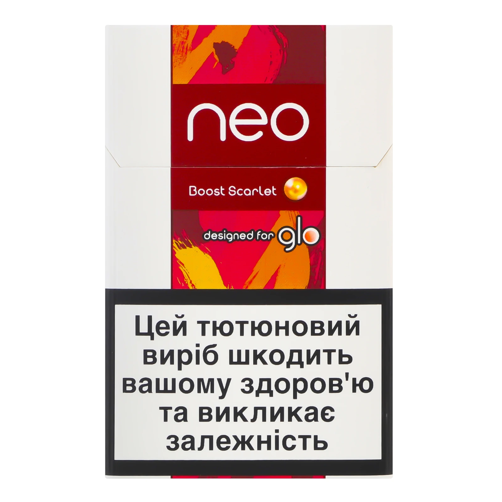 Виріб тютюновмісний Neo Boost Scarlet стік для електричного нагрівання з фільтром 20шт Фото №:1