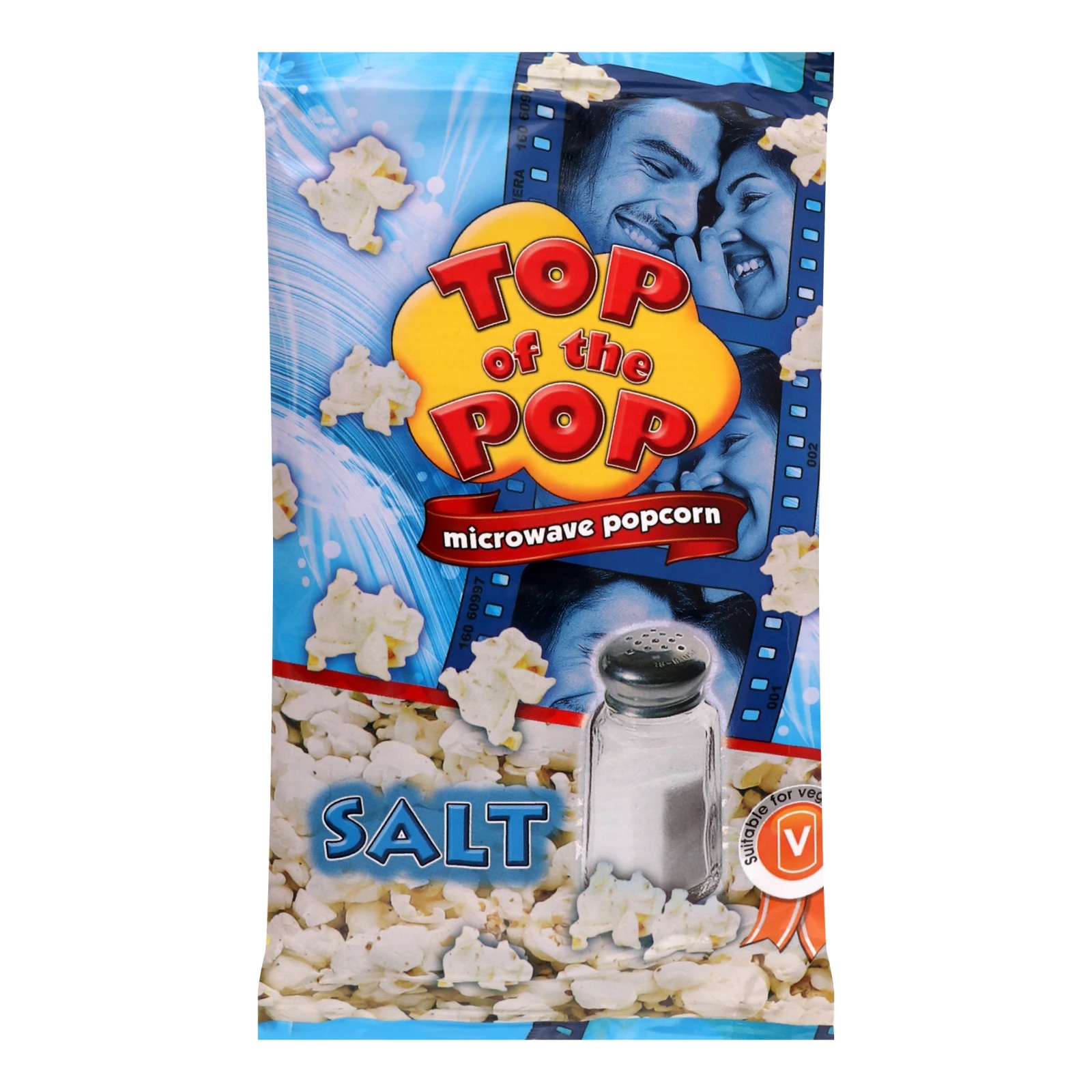 Попкорн Top of the Pop для мікрохвильової печі зі смаком солі 100г Фото навігації №:1