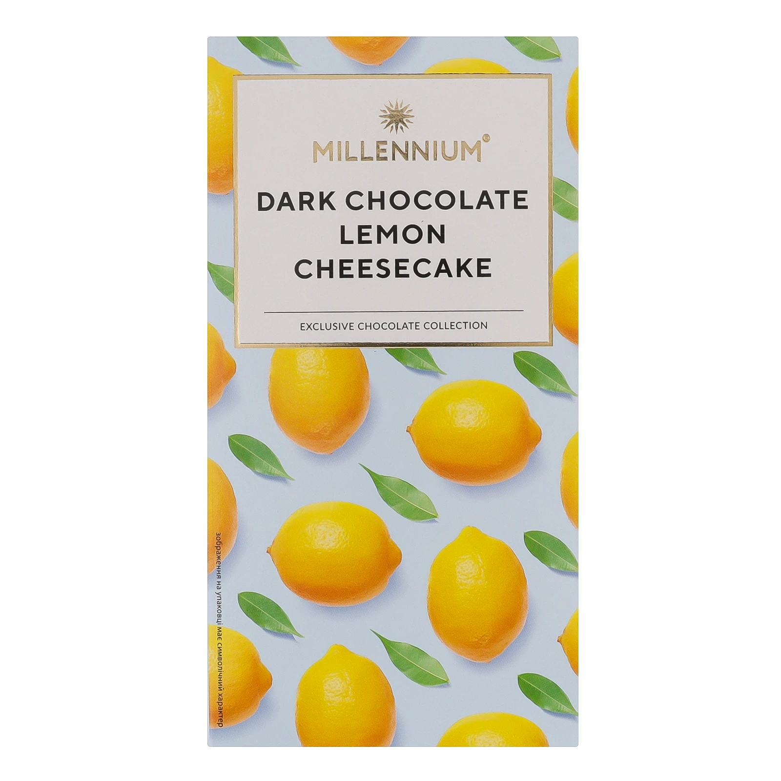 Шоколад Millennium Lemon Cheescake + Salted Caramel чорний з начинкою 100г Фото навігації №:1