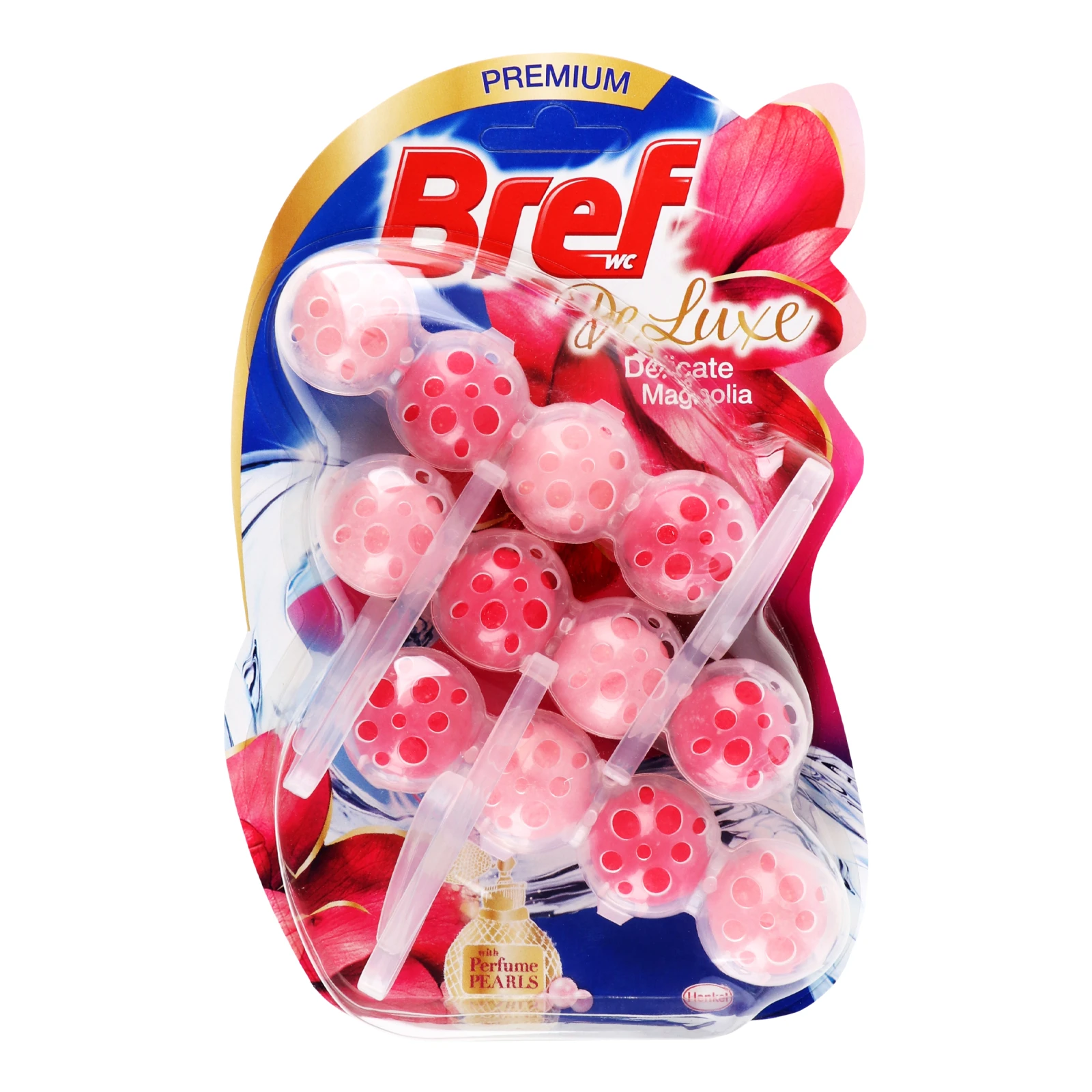 Блок туалетний Bref De Luxe Delicate Magnolia для унітазу 3*50г/уп Фото №:1