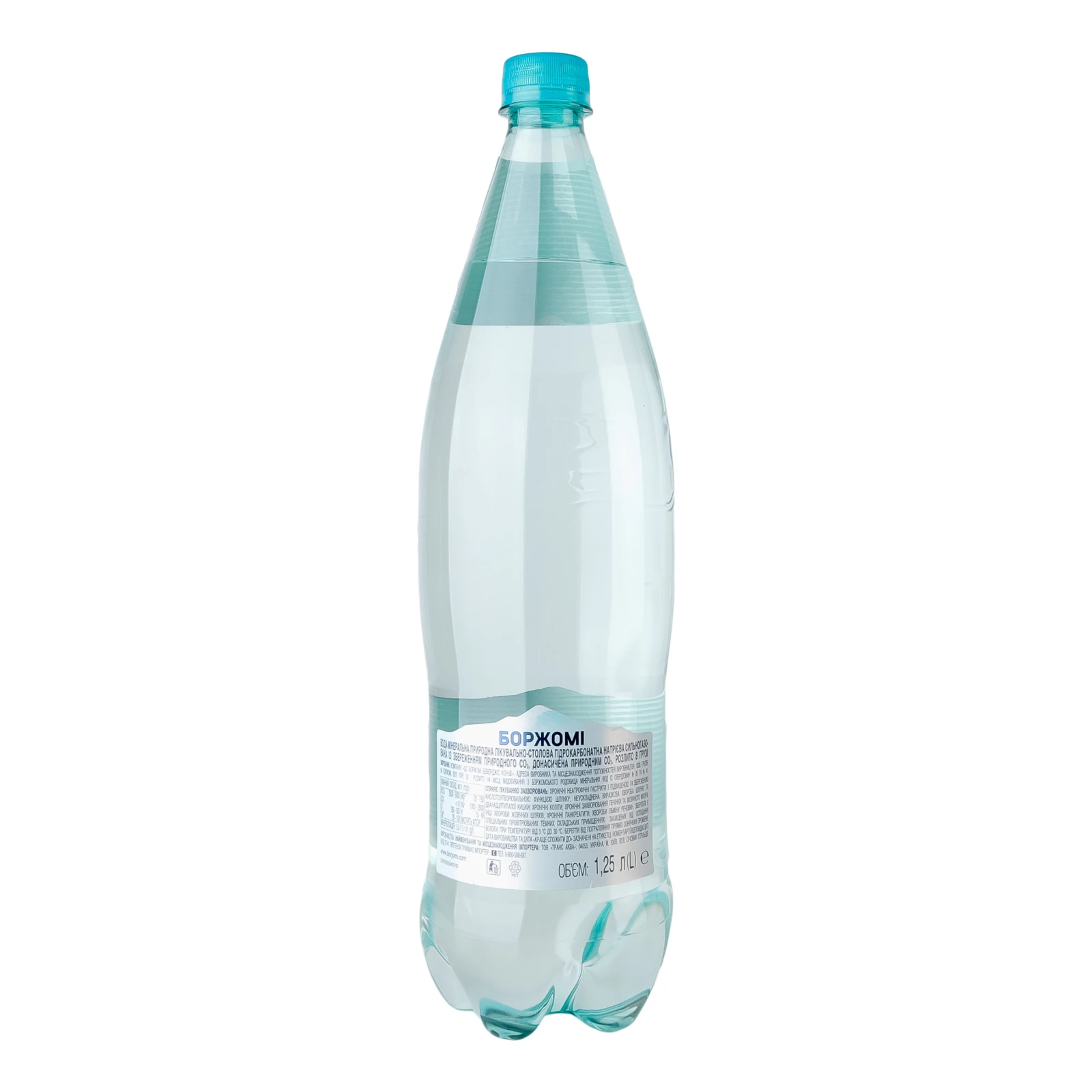 Вода мінеральна Borjomi природна лікувально-столова сильногазована 1.25л Фото №:2