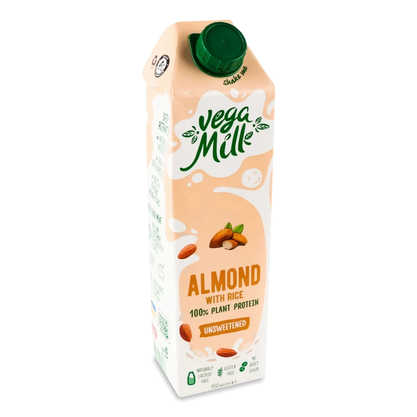 Напій мигдальний Vega Milk з рисом ультрапастеризований 950мл Фото навігації №:1