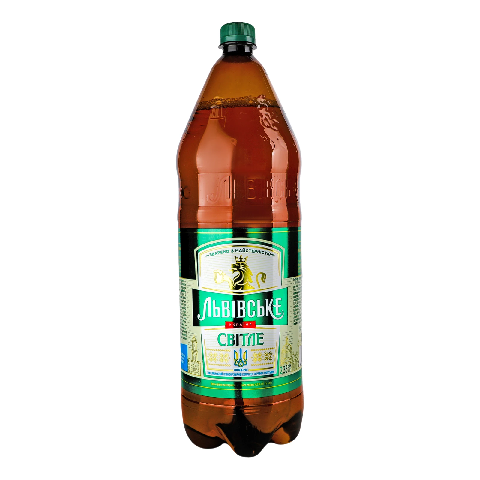 Пиво Львівське світле пастеризоване 4.3% 2.35л Фото №:2