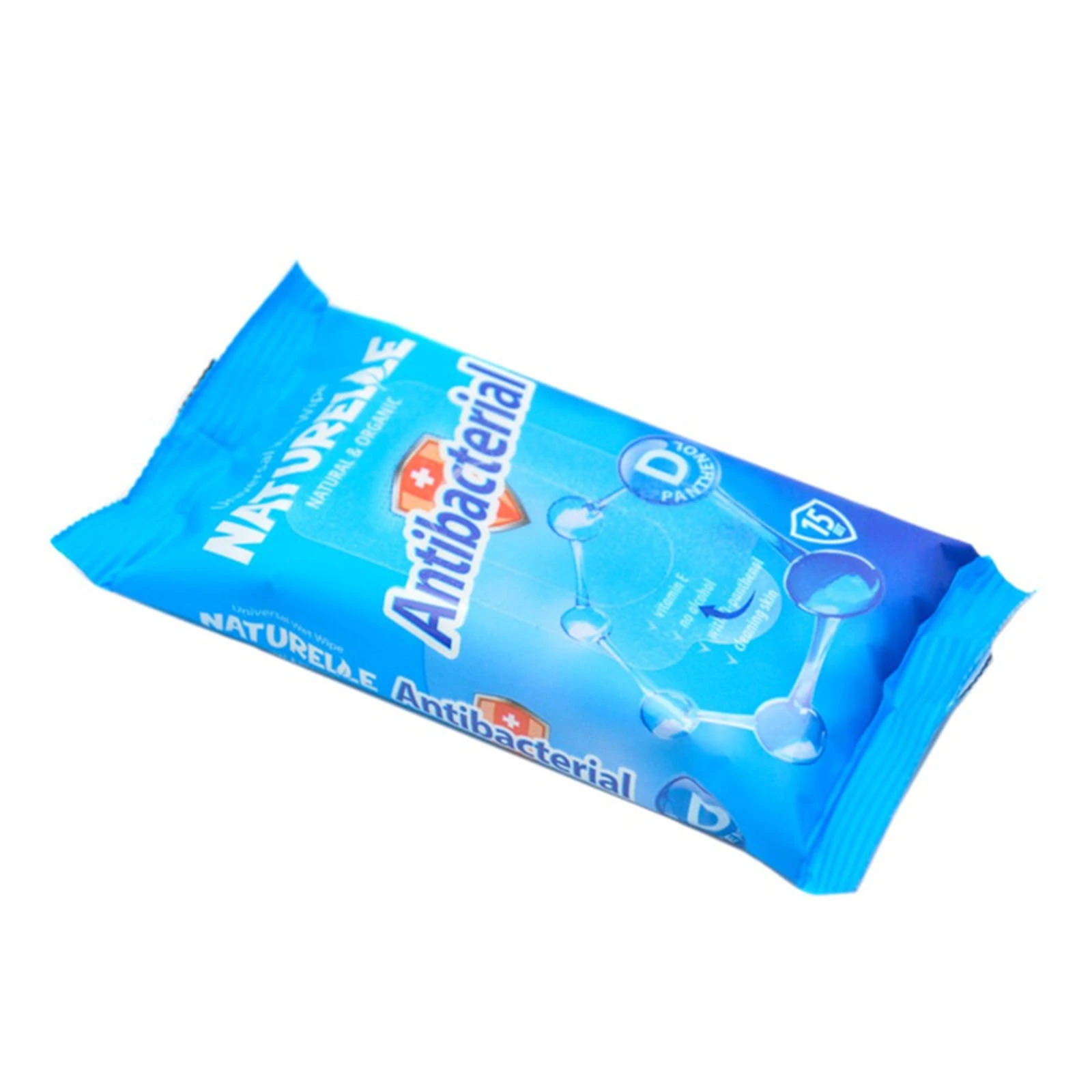 Серветки Naturelle Antibacterial вологі D-panthenol 15шт Фото №:1