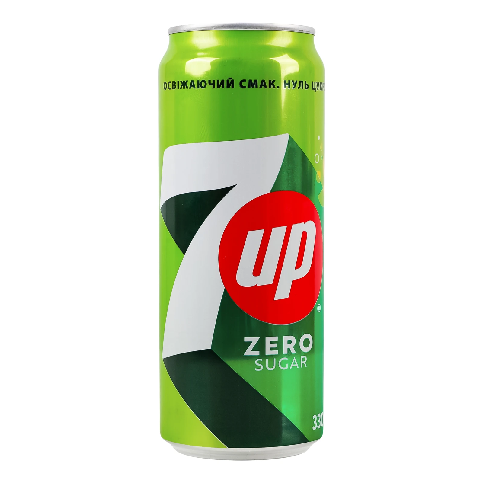 Напій 7UP Zero Sugar безкалорійний на ароматизаторах сильногазований 330мл Фото №:1