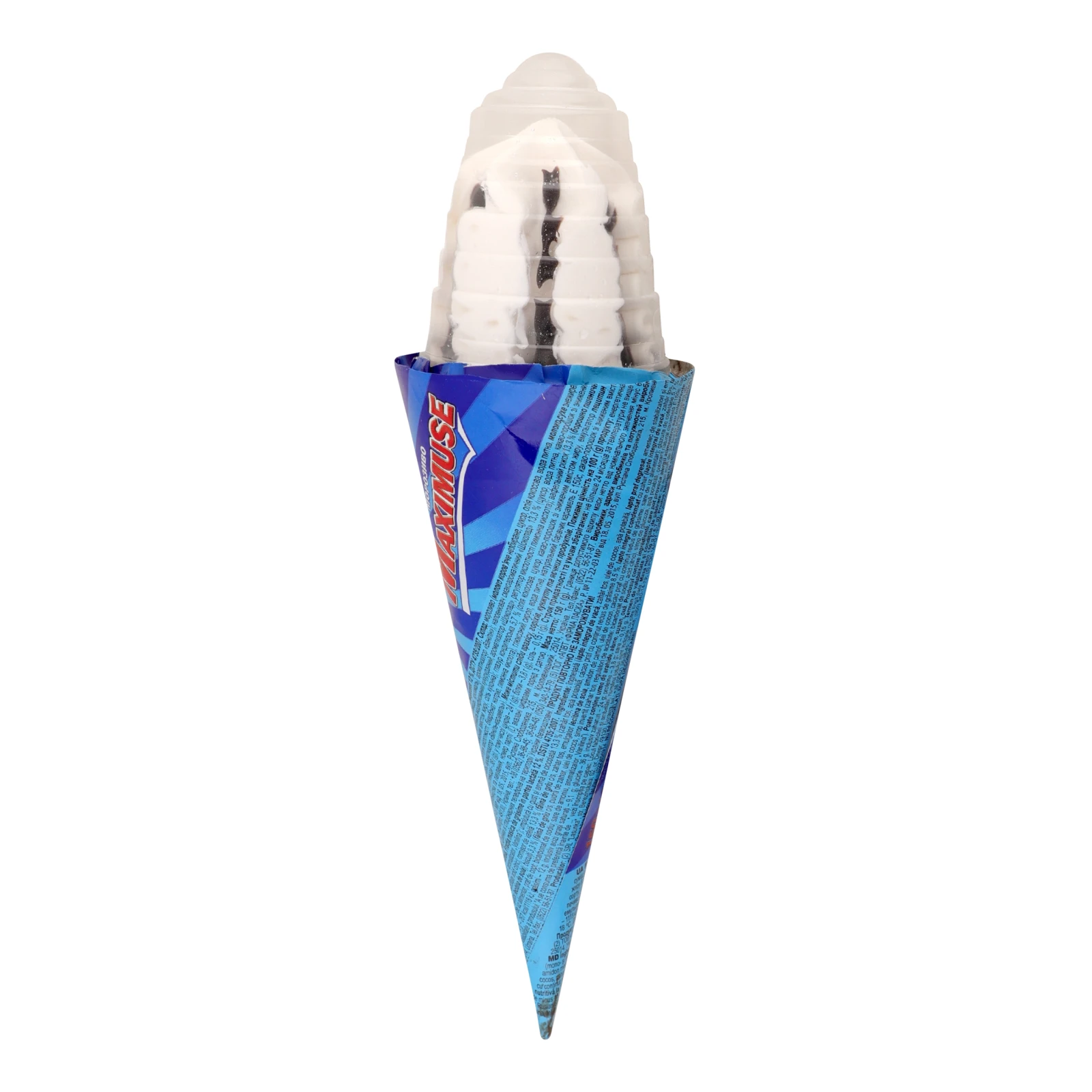 Морозиво Laska Maximuse з крихтами кондитерської глазурі та печива зі смакоароматичним наповнювачем Шоколад 12% 150г Фото №:2