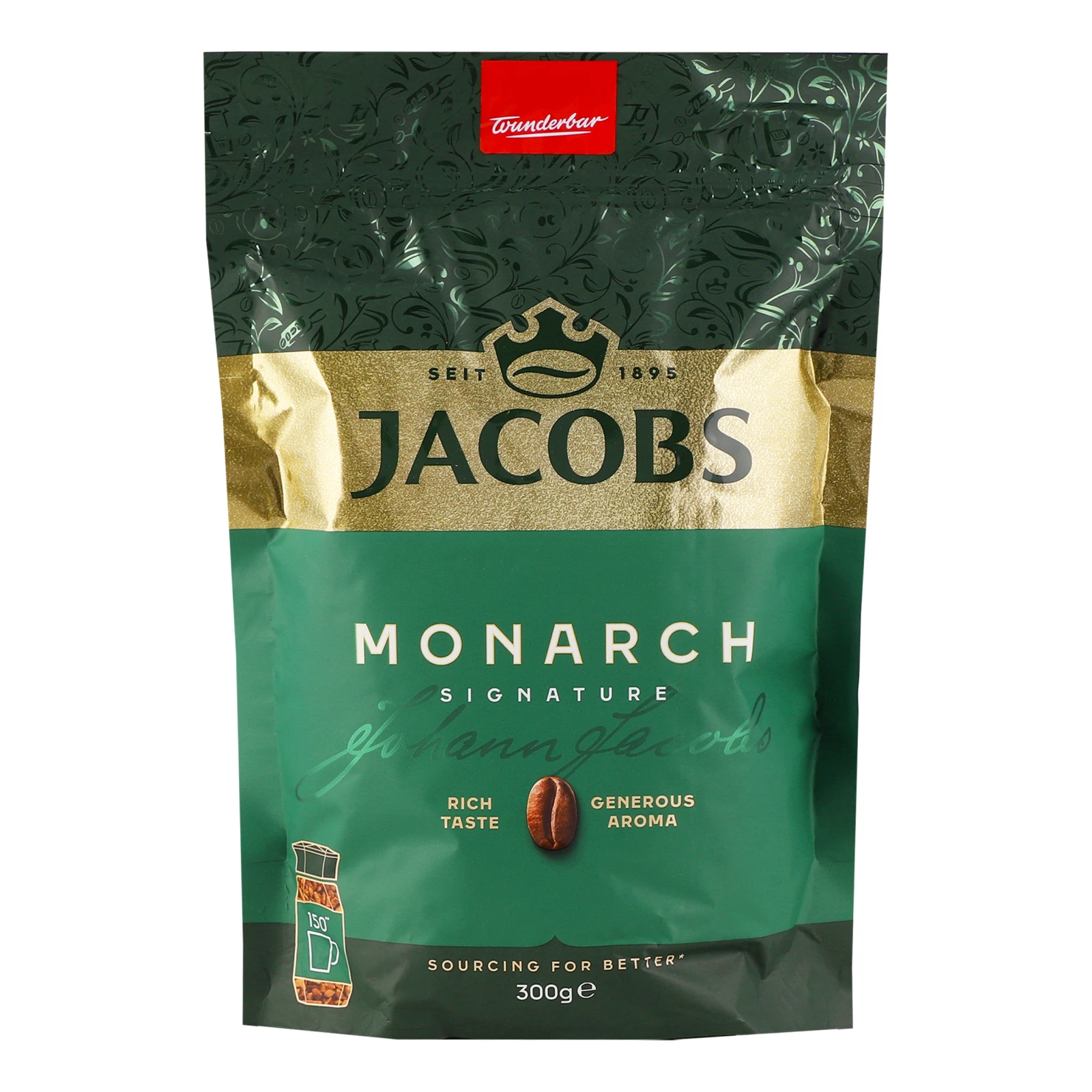 Кава Jacobs Monarch розчинна сублімована 300г Фото №:1