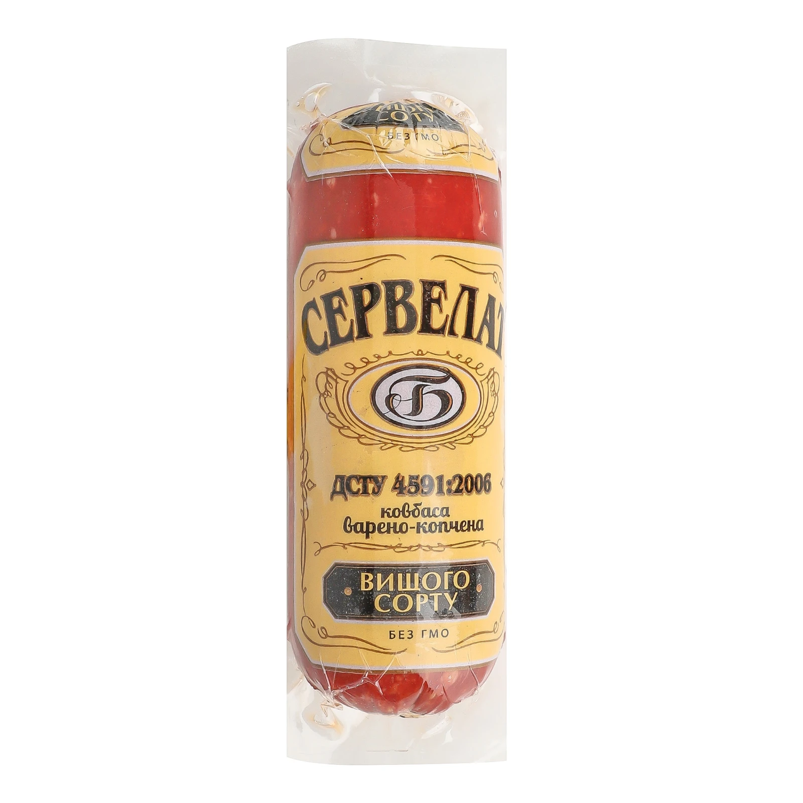 Ковбаса Богодухівський м'ясокомбінат Сервелат варено-копчена Фото №:1