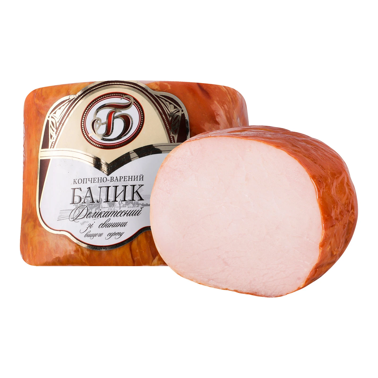 Балик Богодухівський МК делiкатесний зi свинини к/в в/гат Фото №:1
