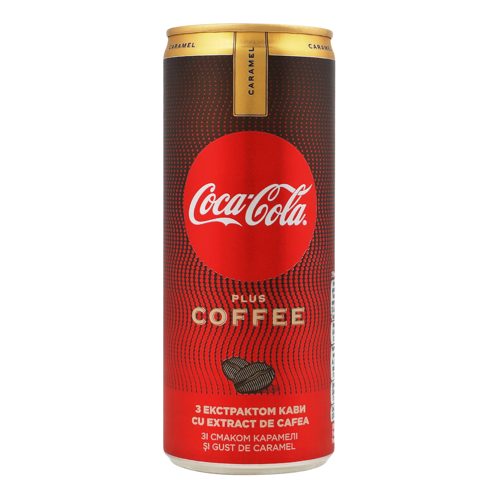 Напій Coca-Cola Plus coffee безкалорійний сильногазований Caramel 250мл