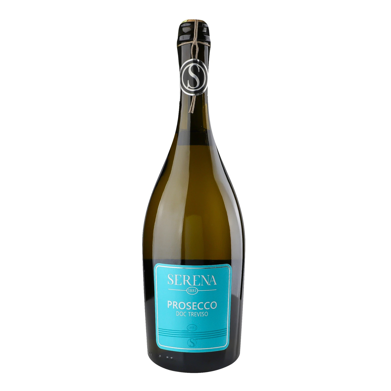 Вино ігристе Serena 1881 Prosecco Frizzante Treviso DOC виноградне біле сухе газоване 10.5% 0.75л Фото навігації №:1