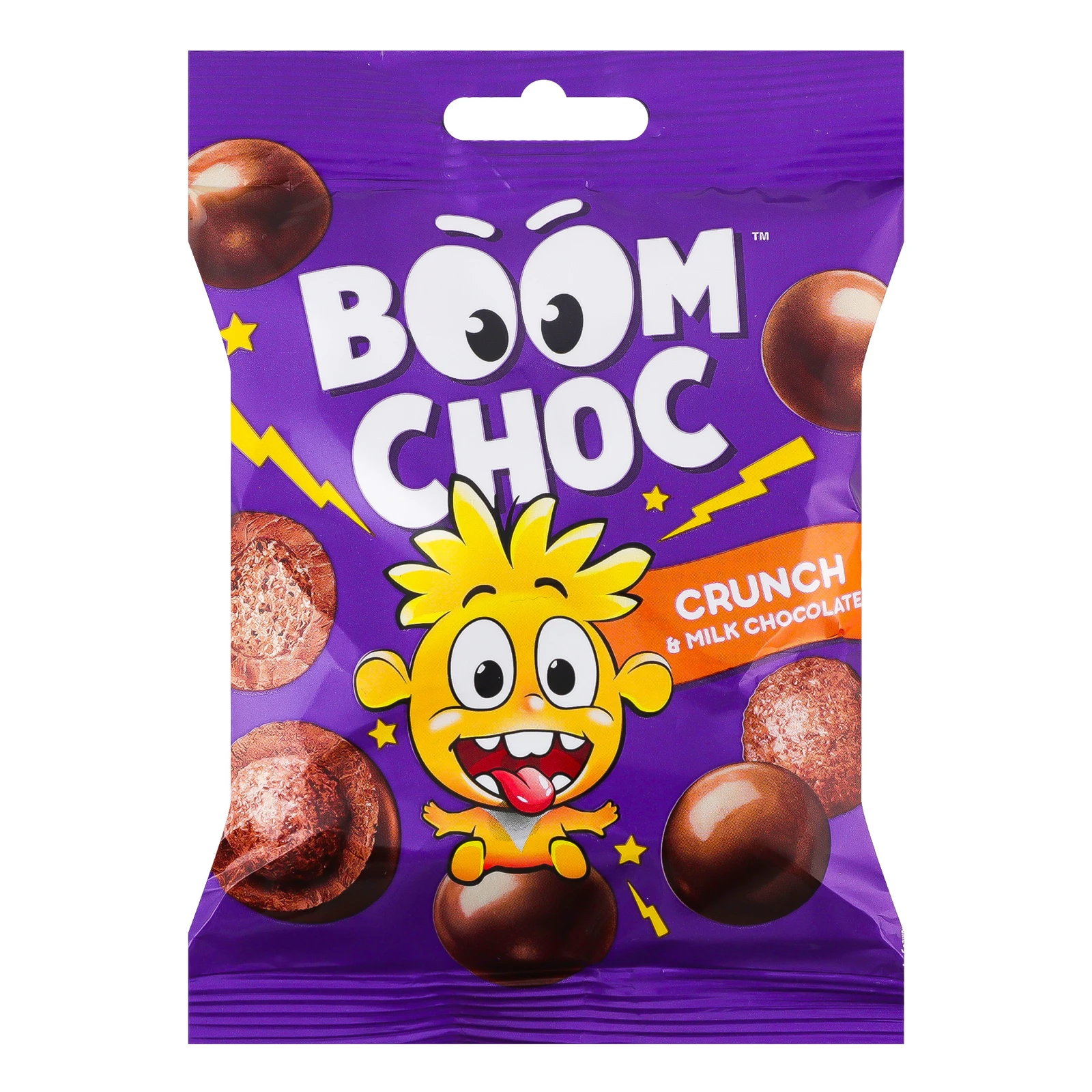 Драже Boom Choc Crunch кульки з какао у молочному шоколаді 80г Фото №:1
