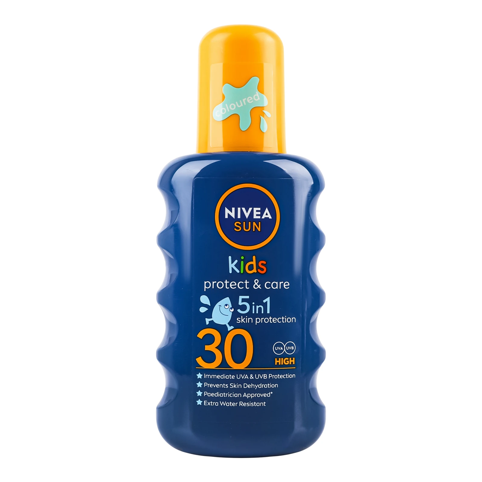 Спрей Nivea Sun Kids Protect&Care SPF30 5в1 сонцезахисний 200мл Фото №:1