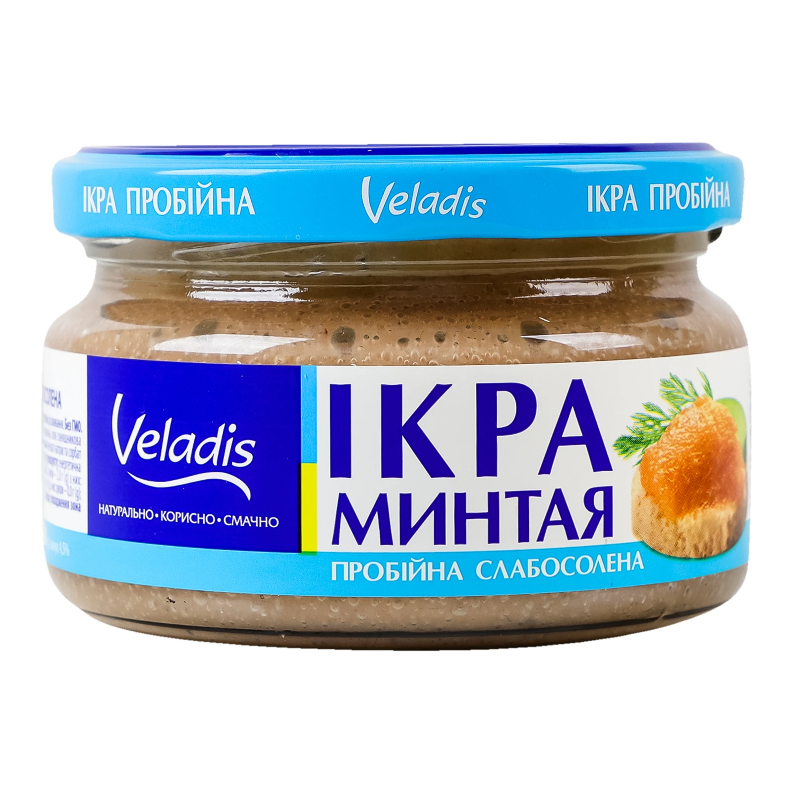 Ікра минтая Veladis пробійна слабосолена 180г Фото навігації №:1