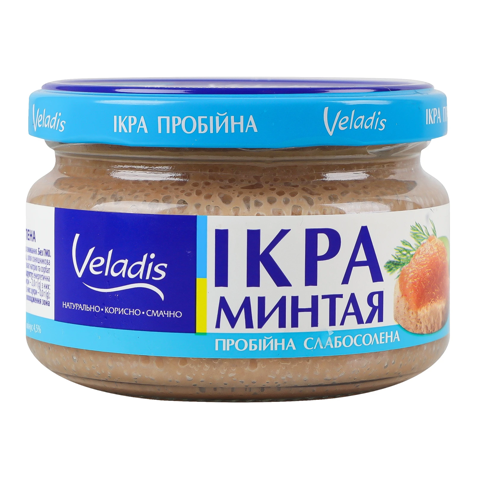 Ікра минтая Veladis пробійна слабосолена 180г Фото №:1