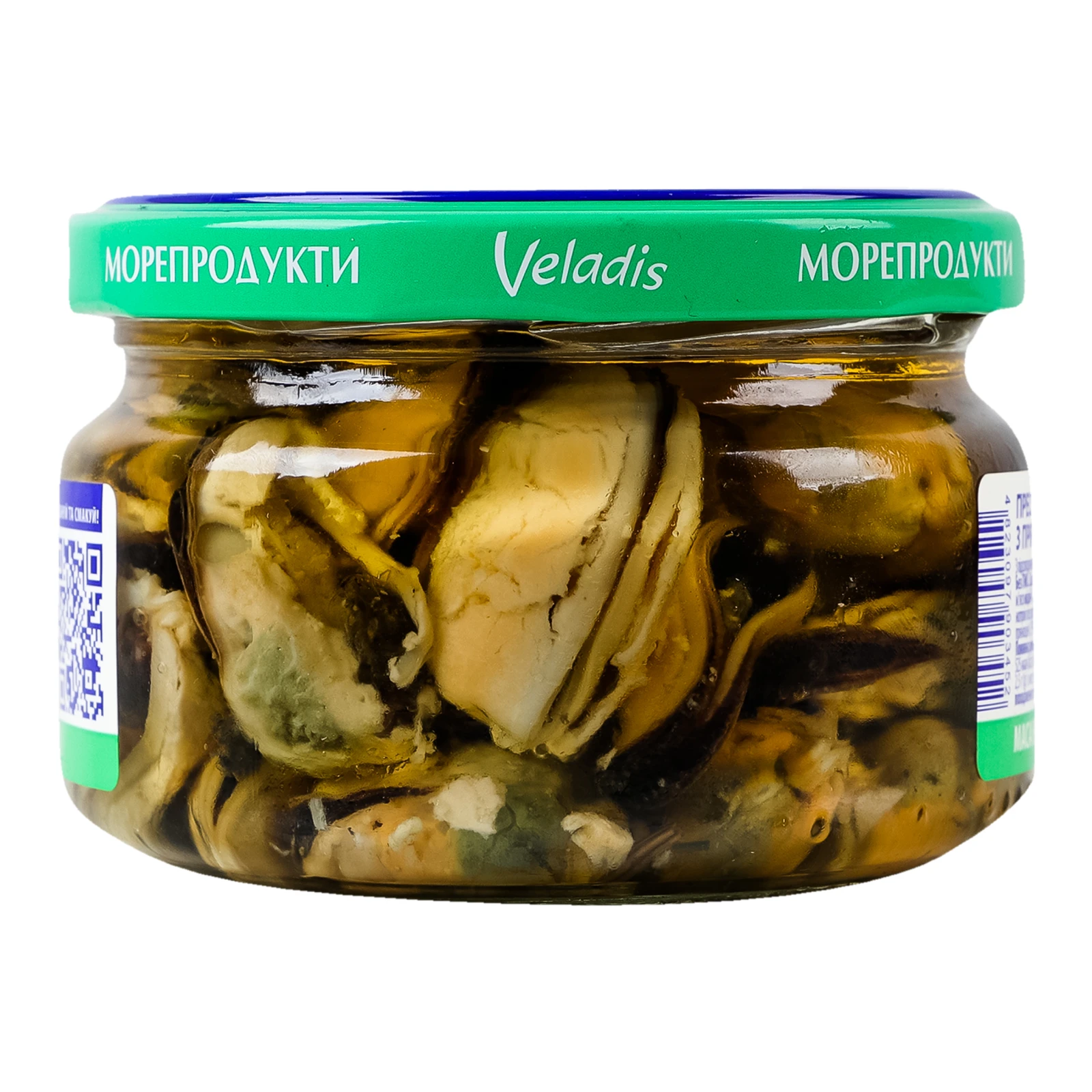 Мідії Veladis м'ясо в олії з прянощами 200г Фото №:2