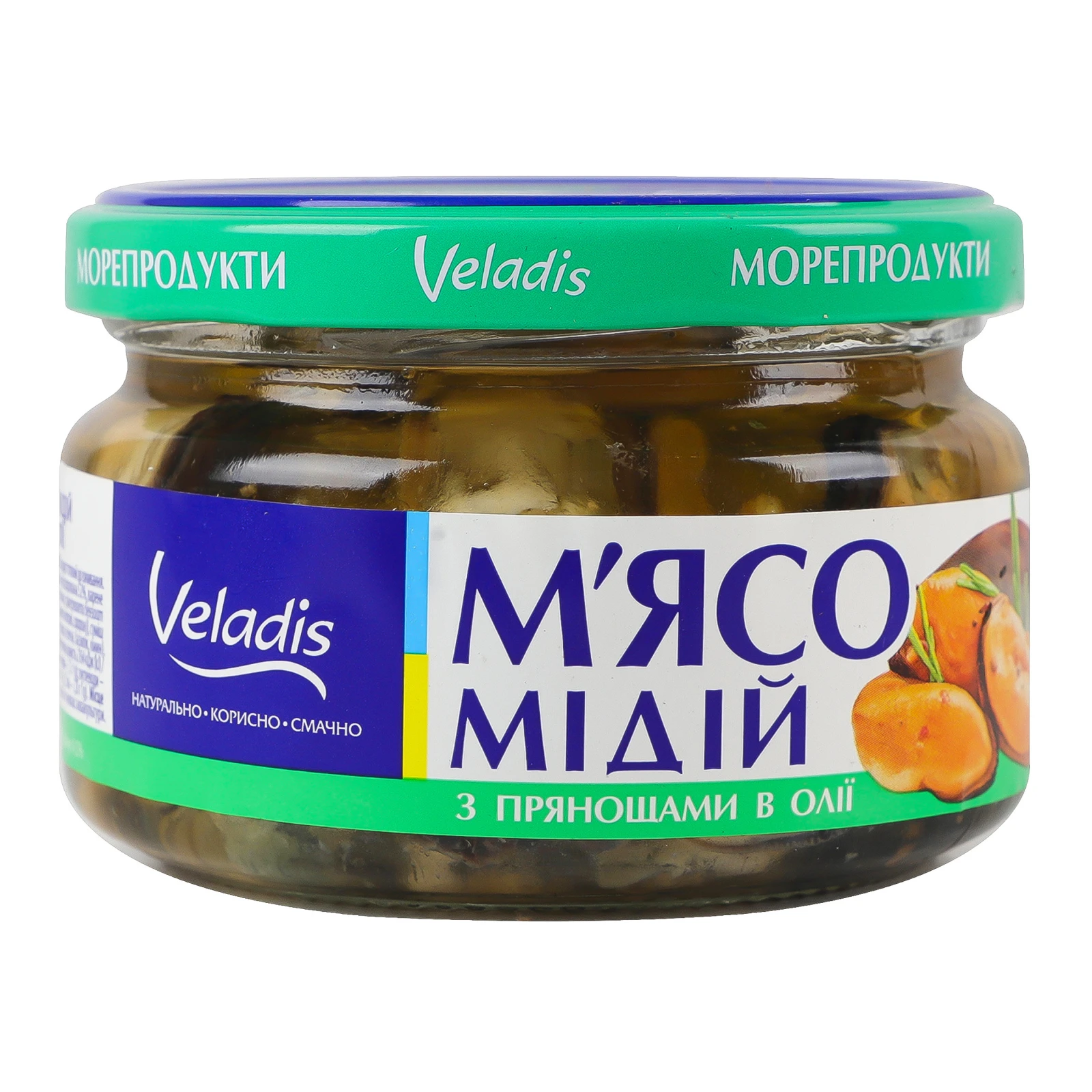 М'ясо мідій Veladis в олії з прянощами 200г Фото №:1
