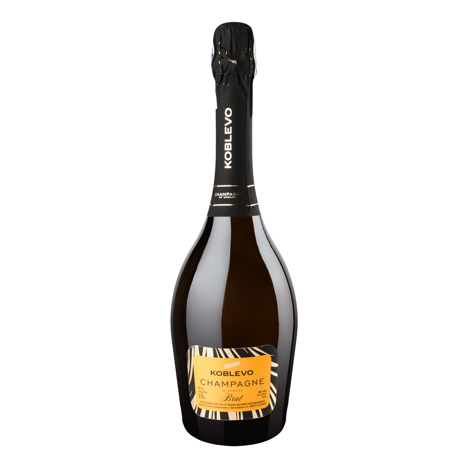 Вино ігристе Koblevo Brut 10.5-12.5% 0.75л Фото №:1
