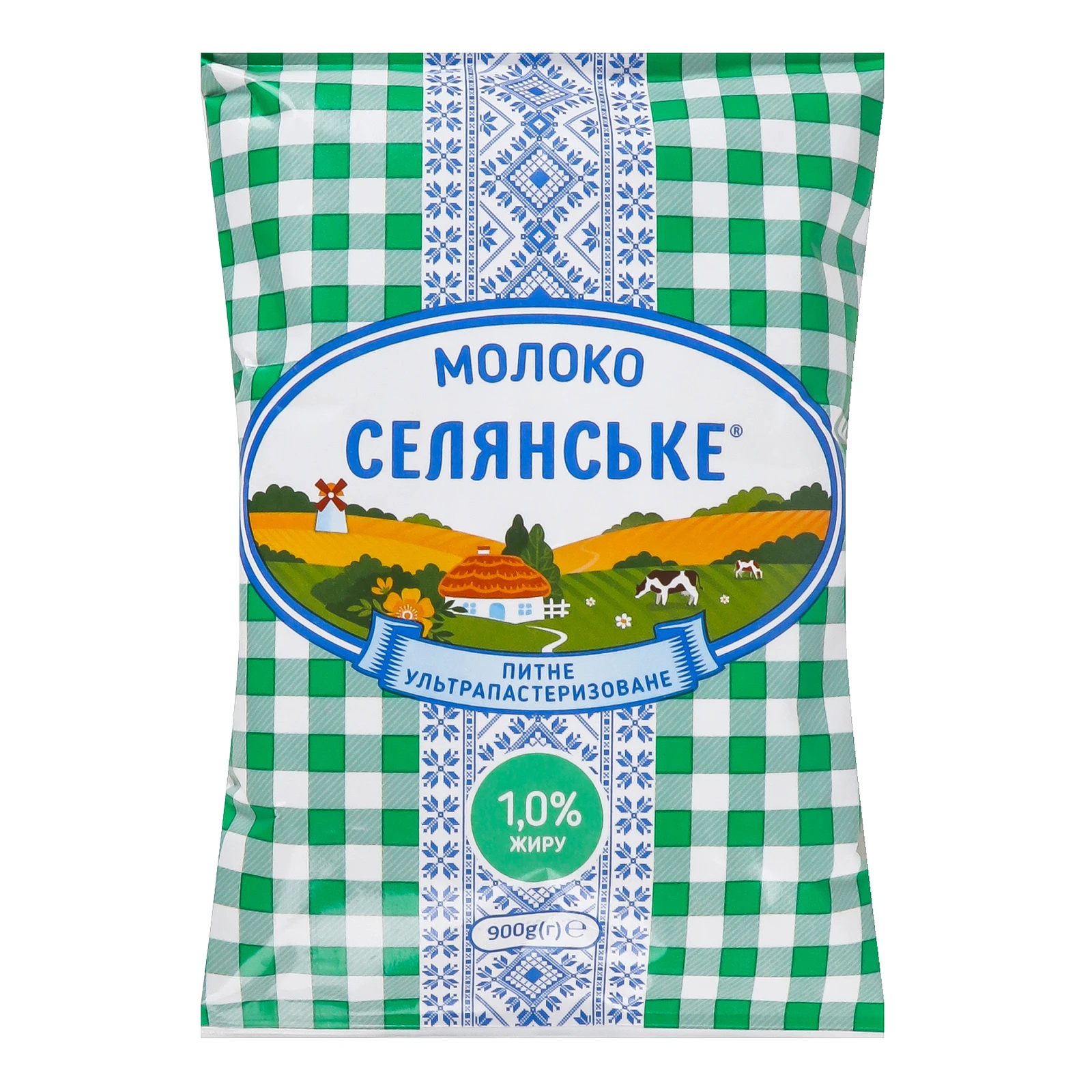 Молоко Селянське ультрапастеризоване 1% 900г Фото №:1