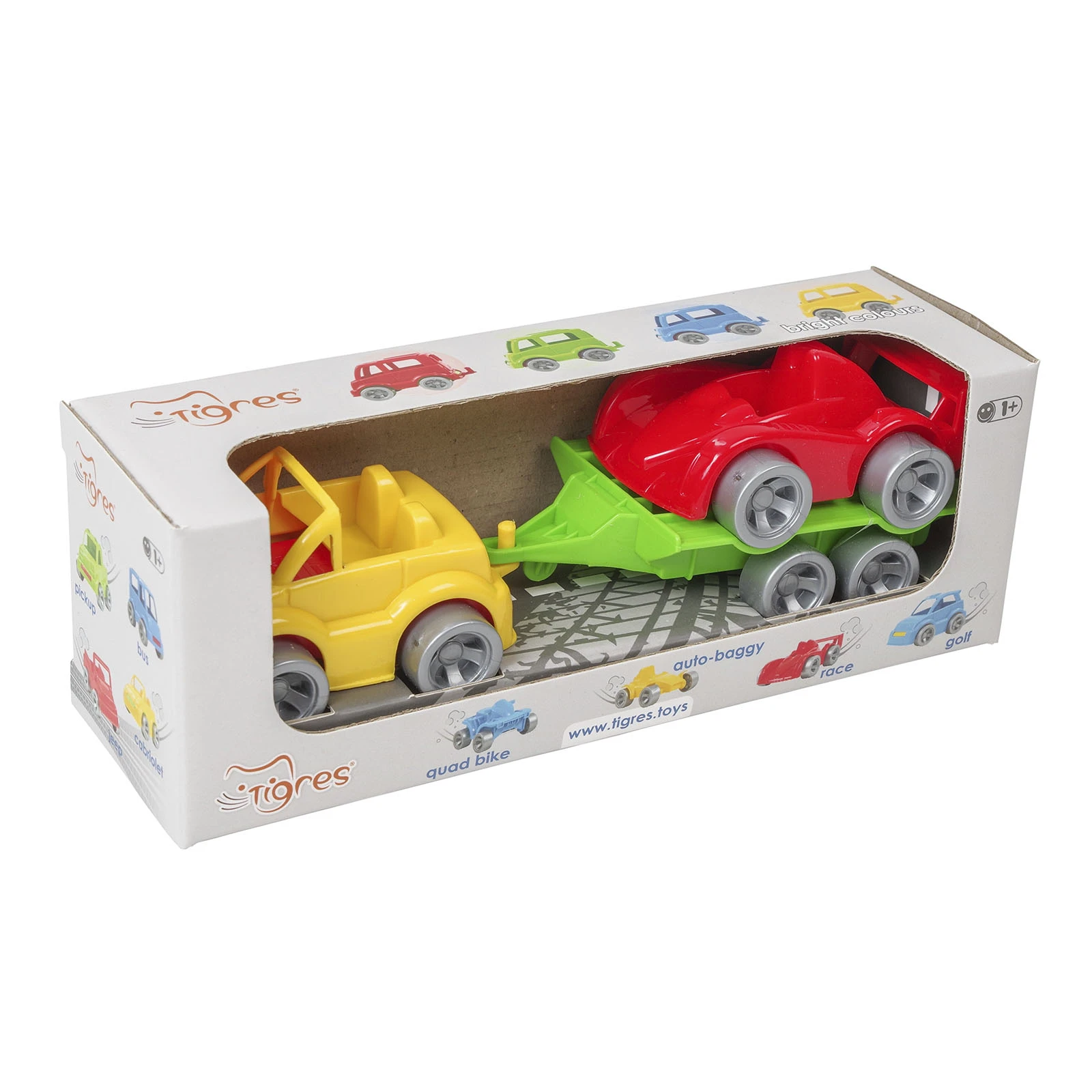 Набір ігровий Tigres Kid cars Sport кабріолет + гонка 3 елемента 39542 фото 2