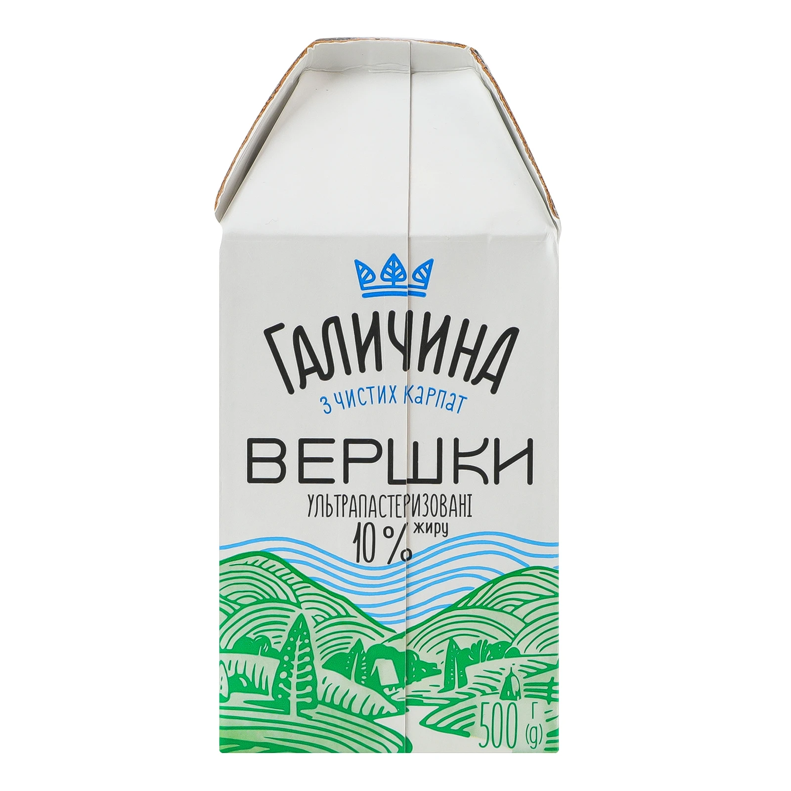 Вершки Галичина ультрапастеризовані 10% 500г фото 2