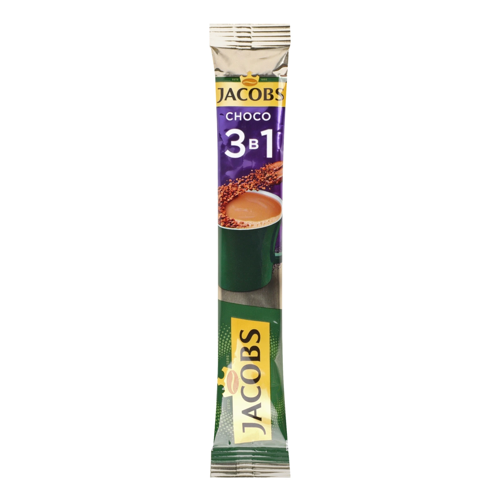 Напій кавовий Jacobs Choco 3в1 розчинний 15г Фото №:1