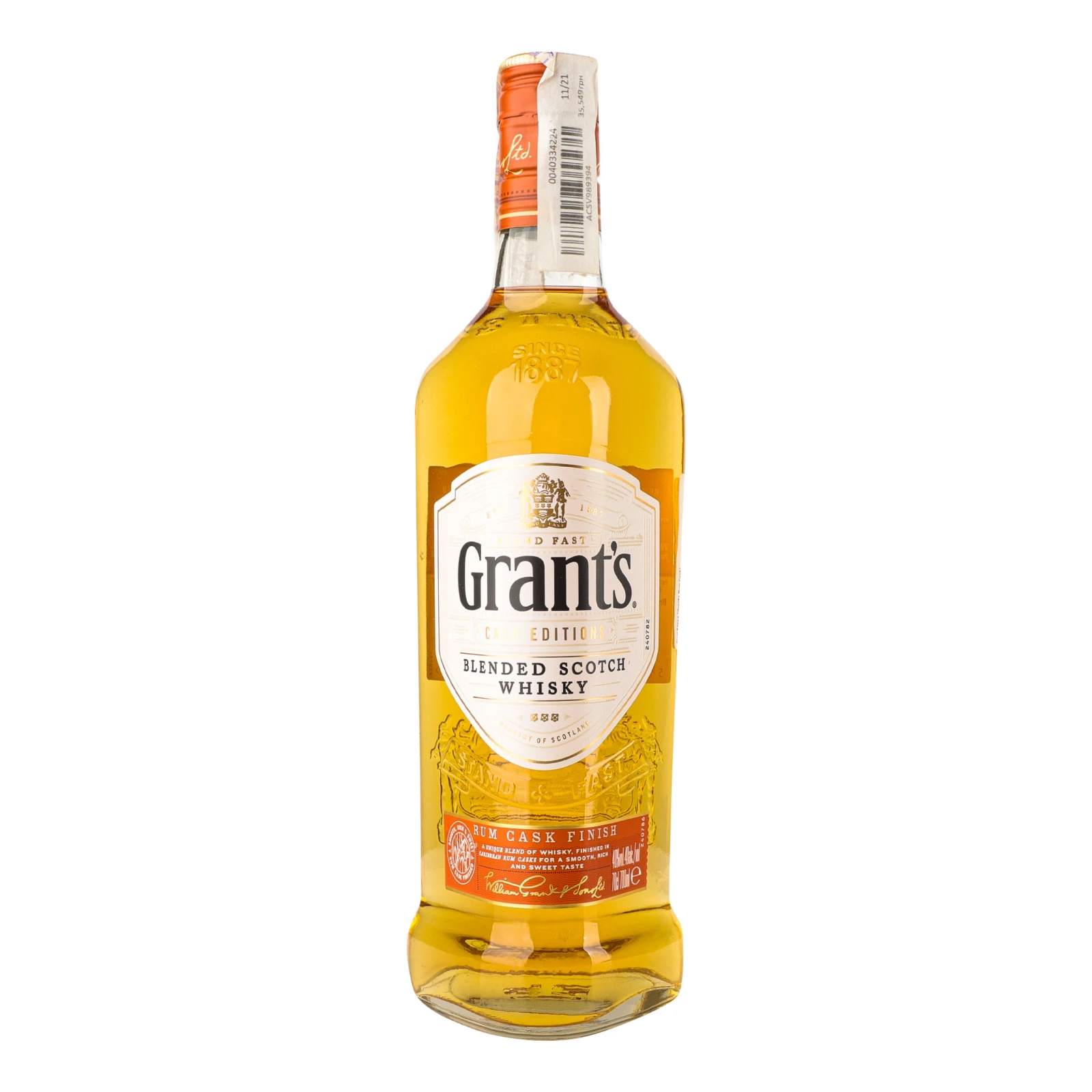 Віскі Grant's Rum Cask 40% 0.7л