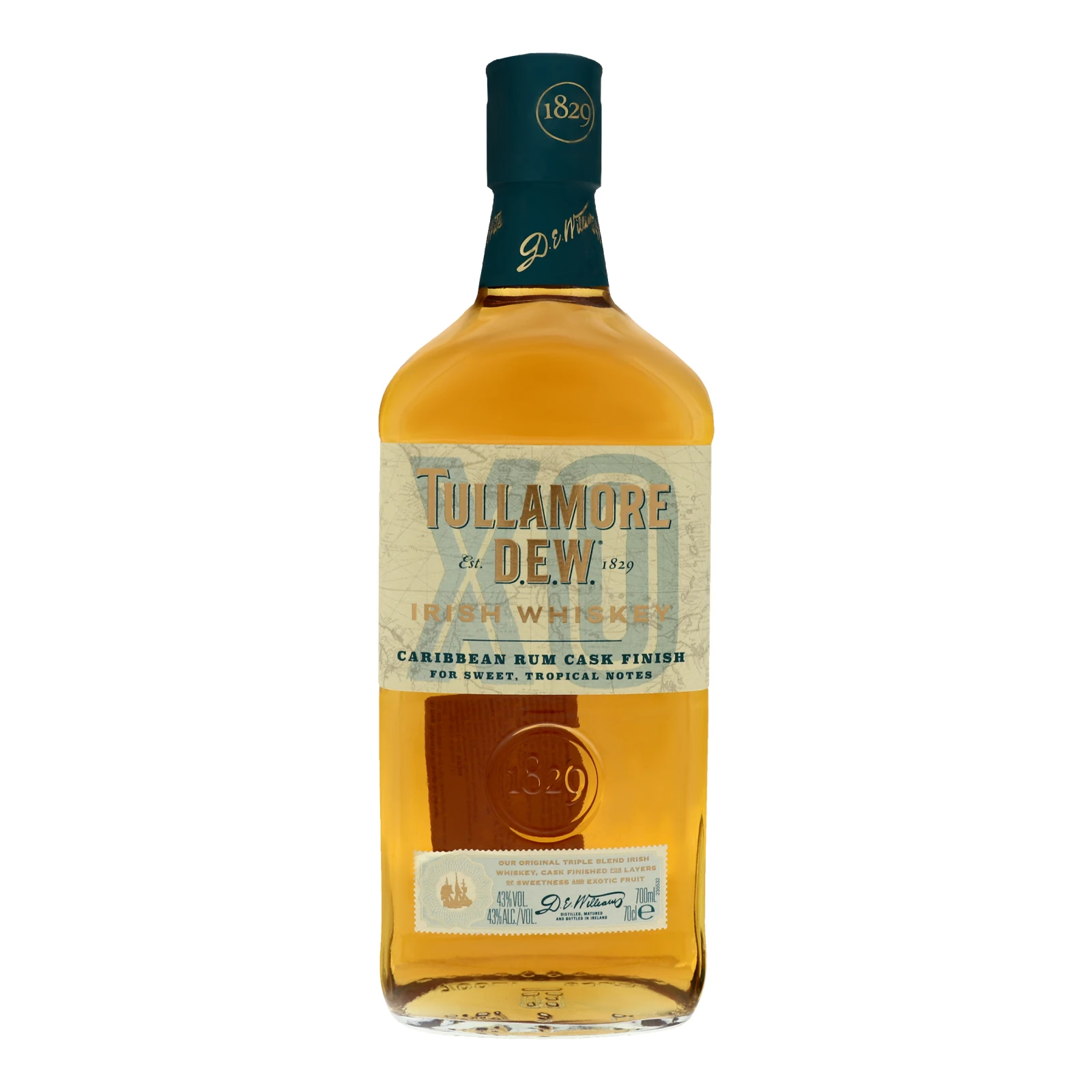 Віскі Tullamore Dew Caribbean Rum Cask Finish 43% 0.7л Фото №:1