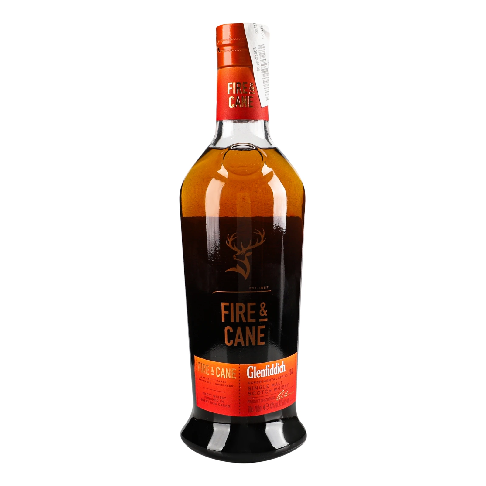 Віскі Glenfiddich Fire&Cane односолодовий 43% 0.7л