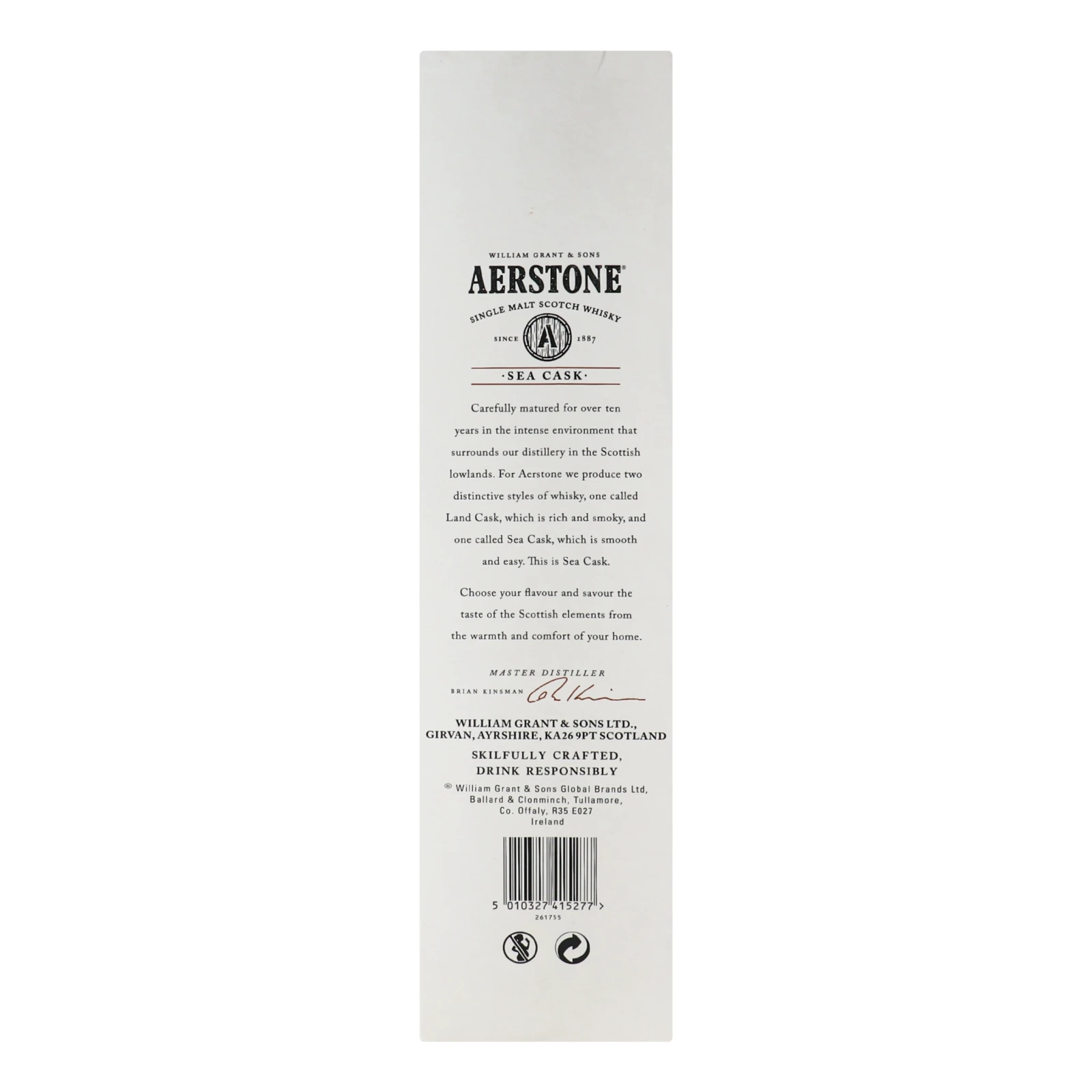 Віскі Aerstone Sea Cask 10y.o 40% 0.7л фото 2