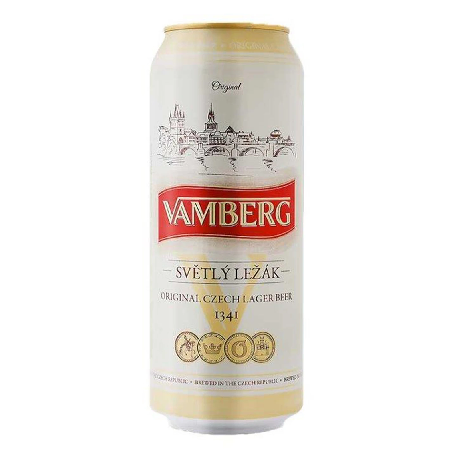 Пиво Vamberg світле фільтроване пастеризоване 5.2% 0.5л