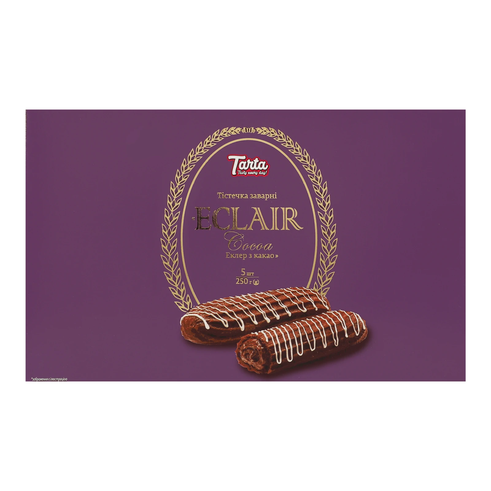Тістечка Tarta заварні Еклер з какао 250г Фото №:1