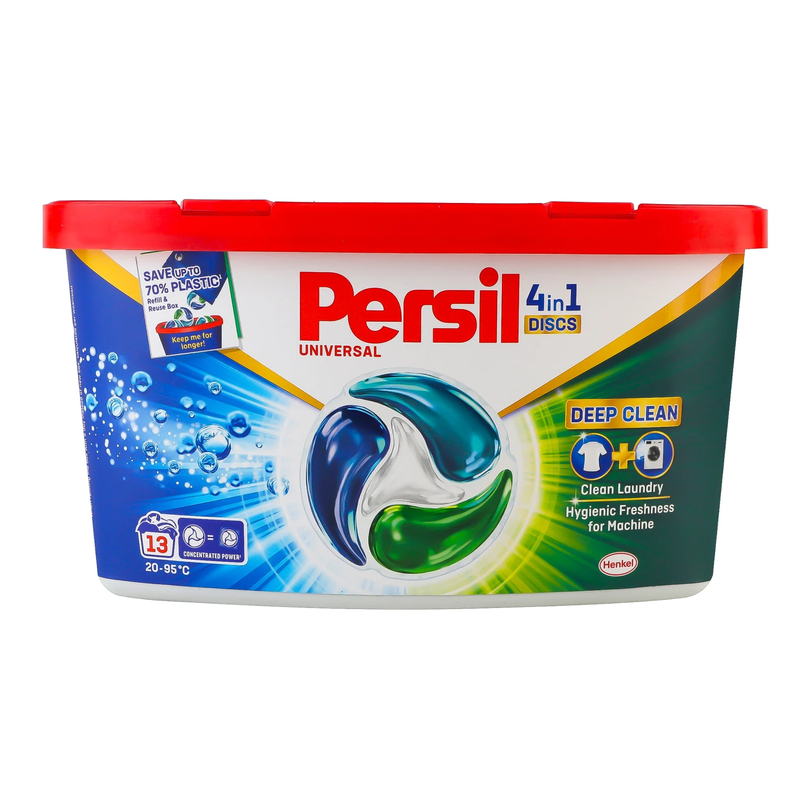 Засіб миючий Persil Deep Clean 4in1 Discs Universal для прання 13х16.5г/уп Фото №:1