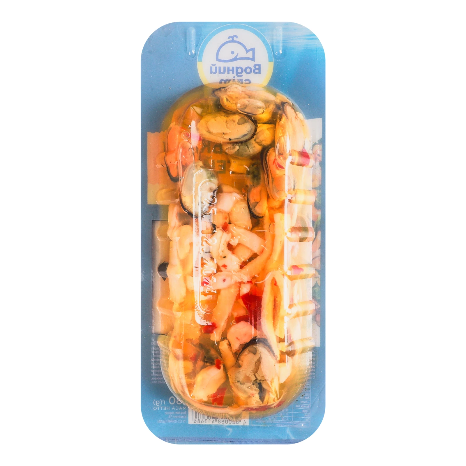 Коктейль морський Водний світ По-новозеландськи солений в олії 180г Фото №:2