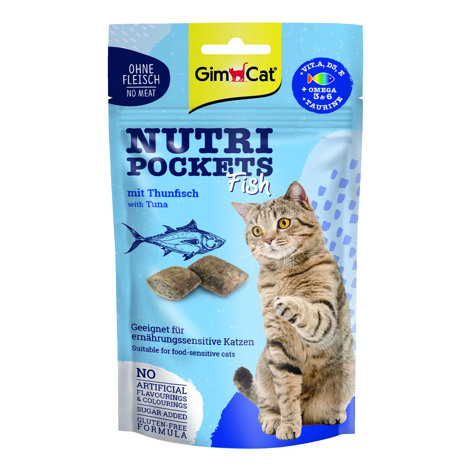 Ласощі для котів Nutri Pockets Рибні Тунець 60г