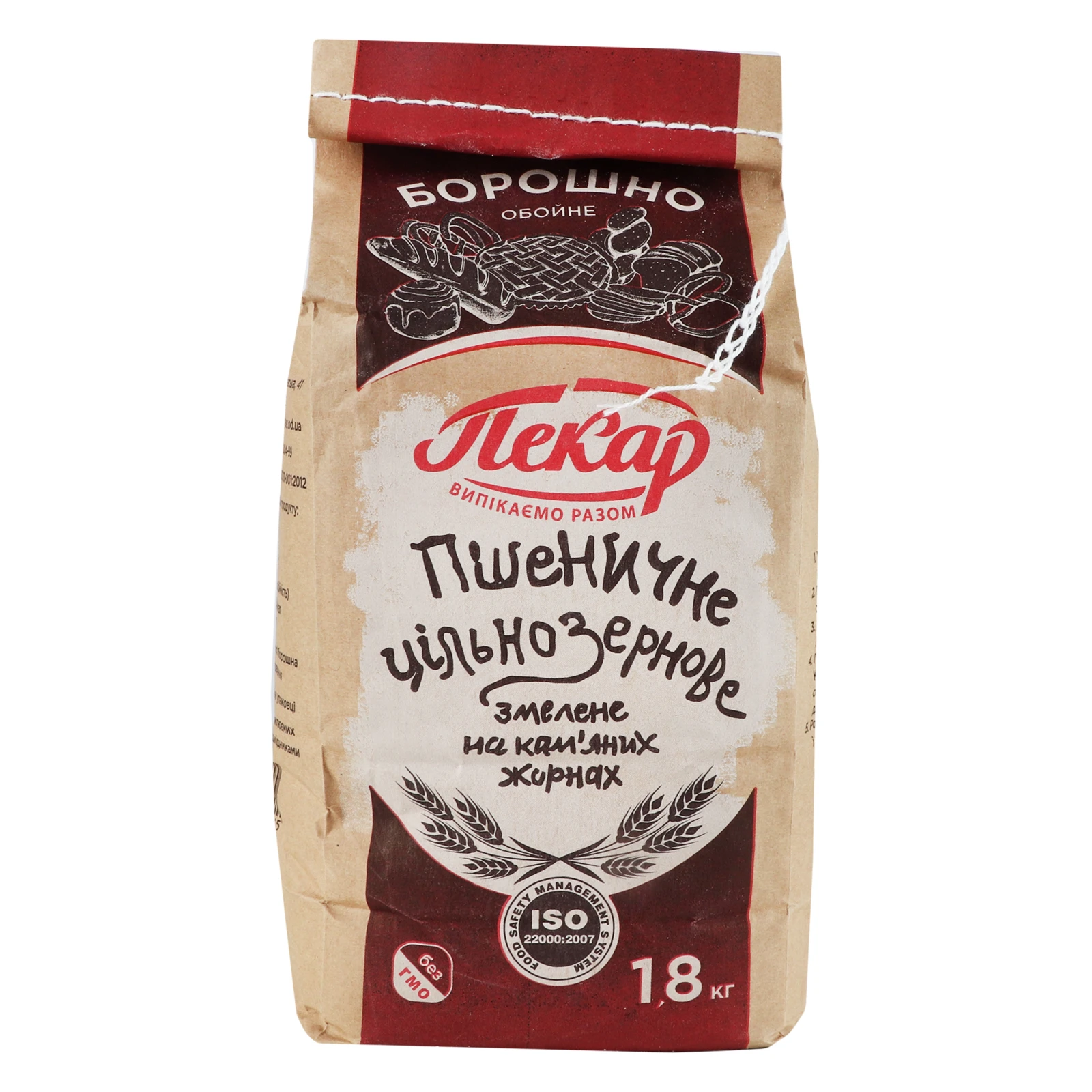 Борошно Пекар пшеничне цільнозернове обойне Фото №:2