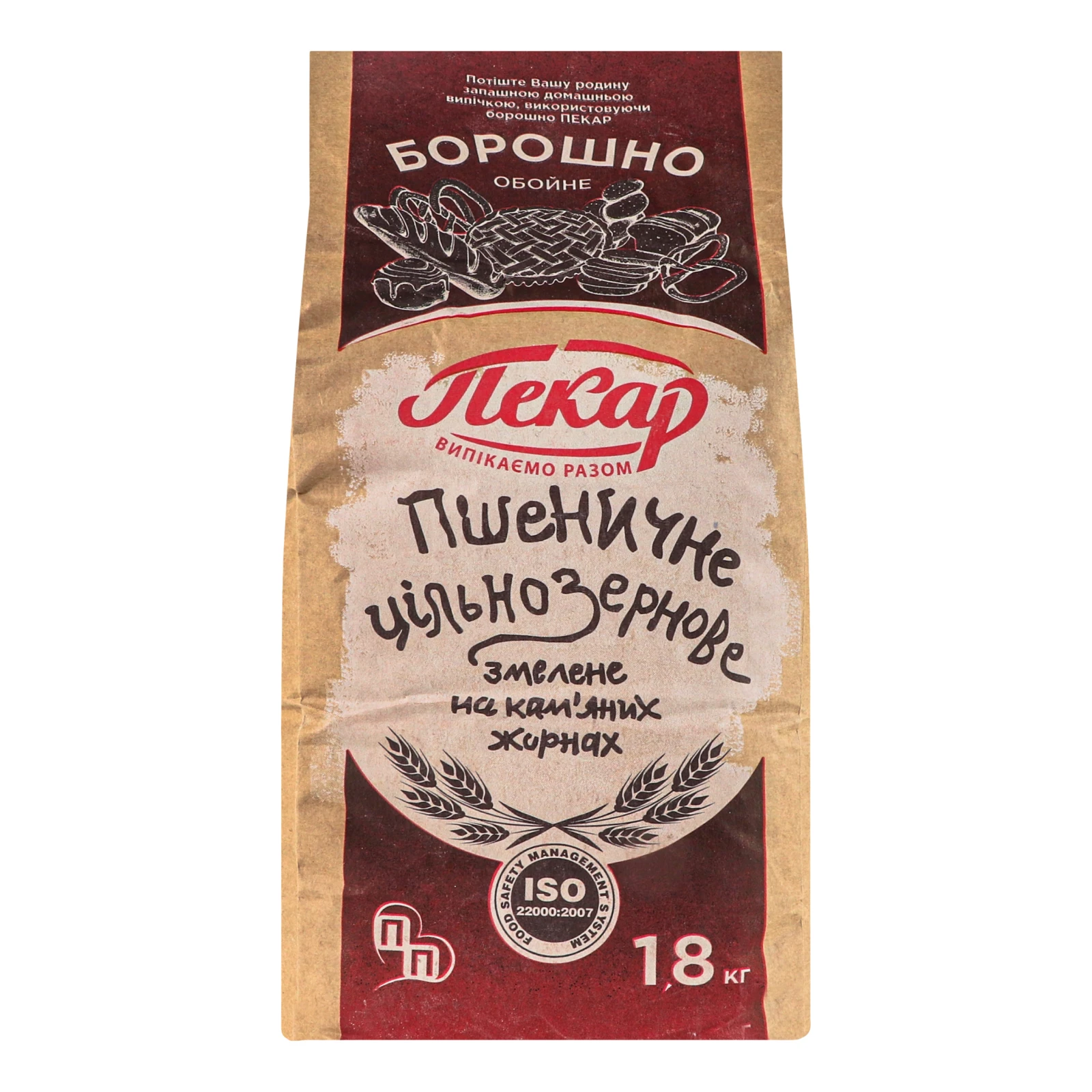 Борошно Пекар пшеничне цільнозернове обойне Фото №:1