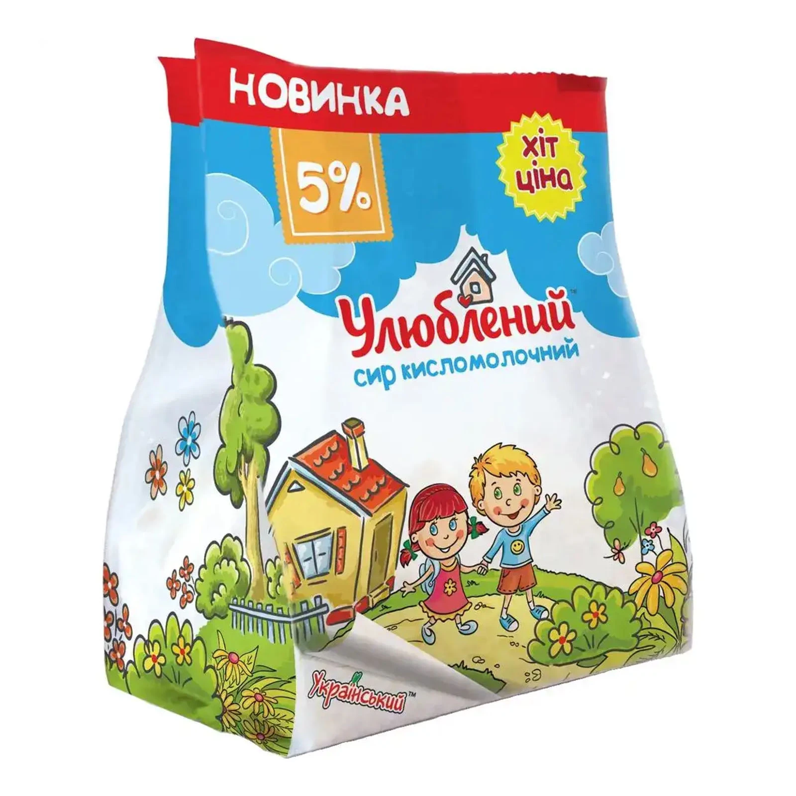 Сир кисломолочний Улюблений 5% 350г Фото навігації №:1