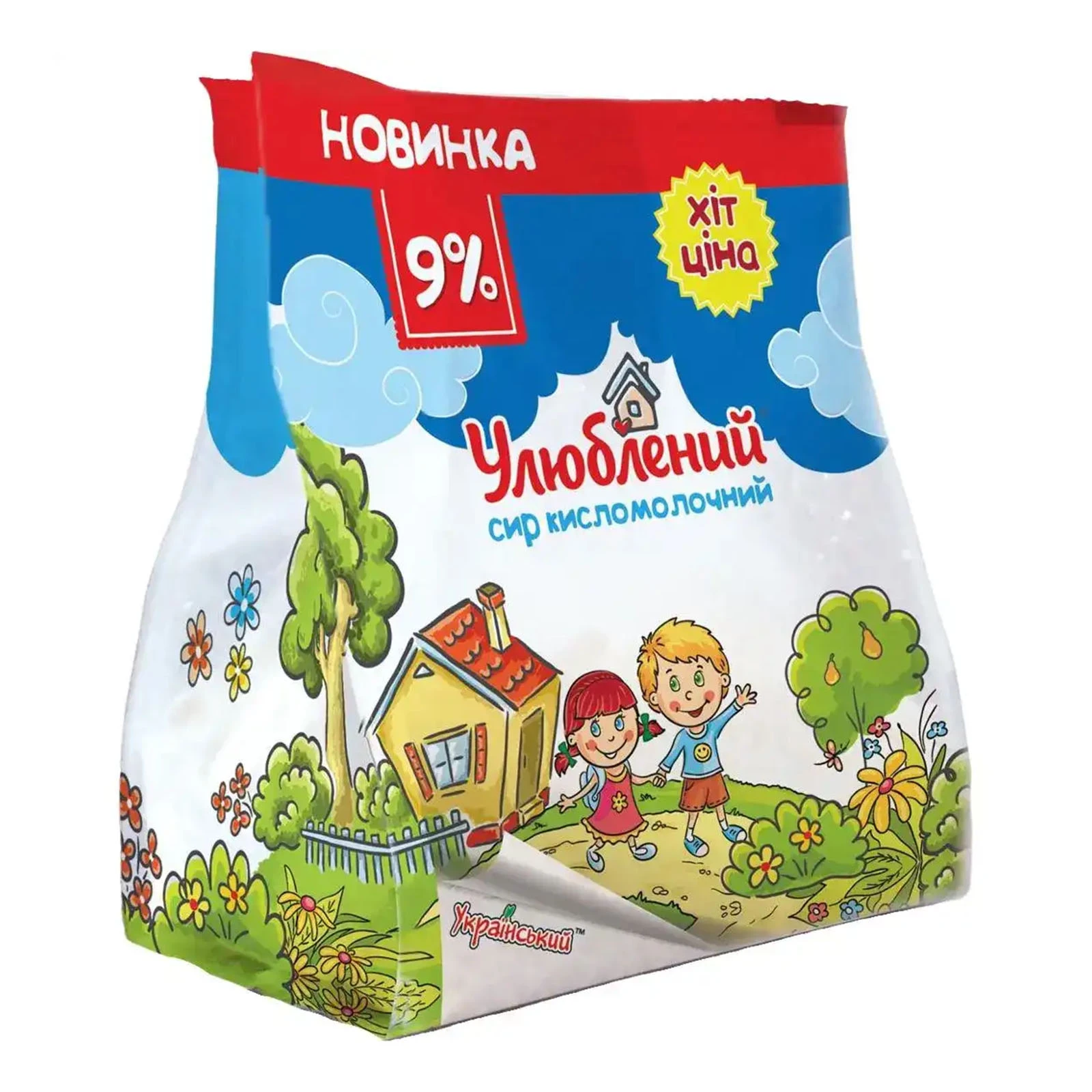 Сир кисломолочний Улюблений 9% 350г Фото №:1